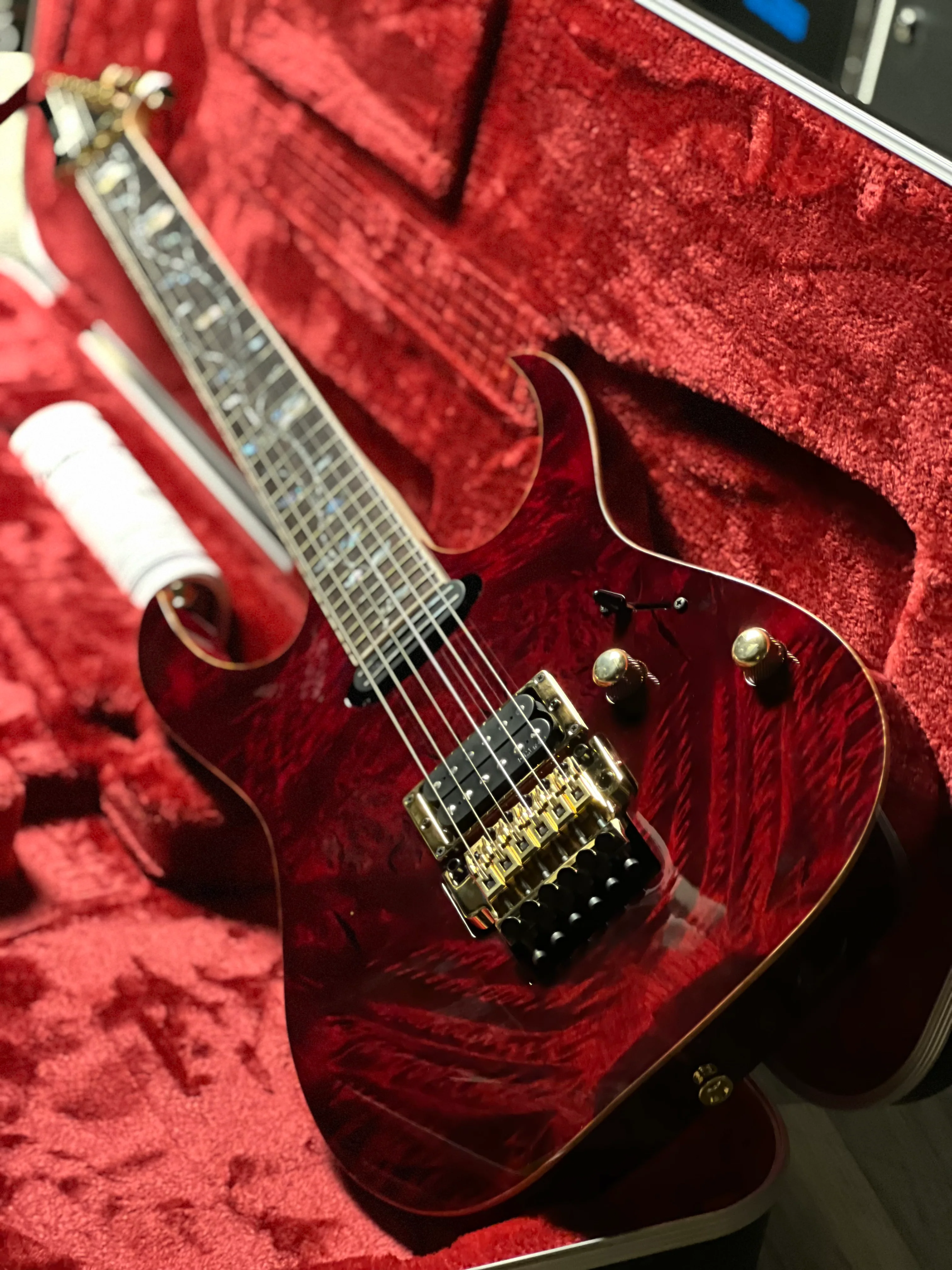 Ibanez J Custom RG8565R-CWR in Charmant Wine Red with Case F2521228 - Image 5