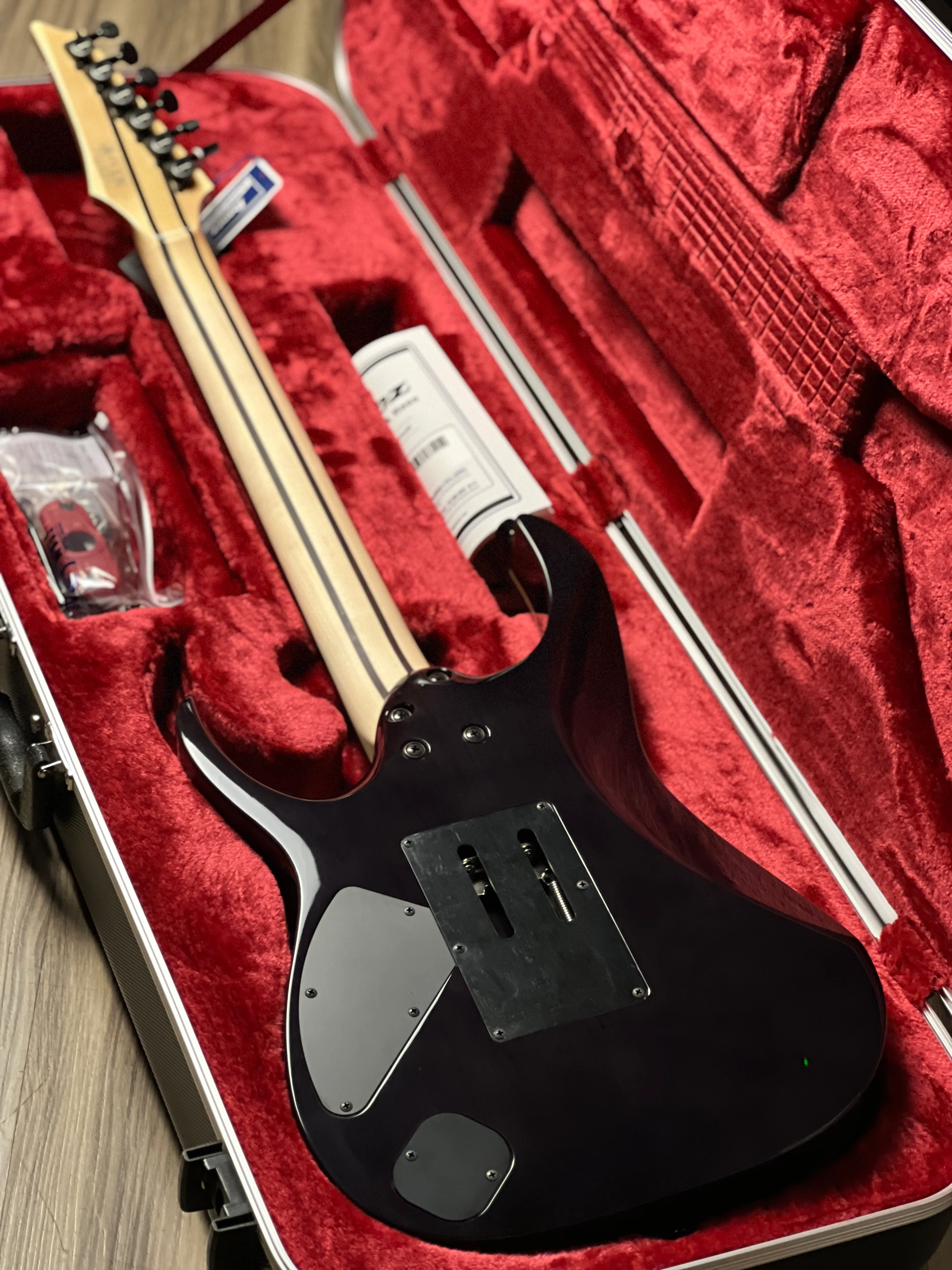 Ibanez J Custom RG8870 w/Case In Black Rutile F2415733 - Image 5