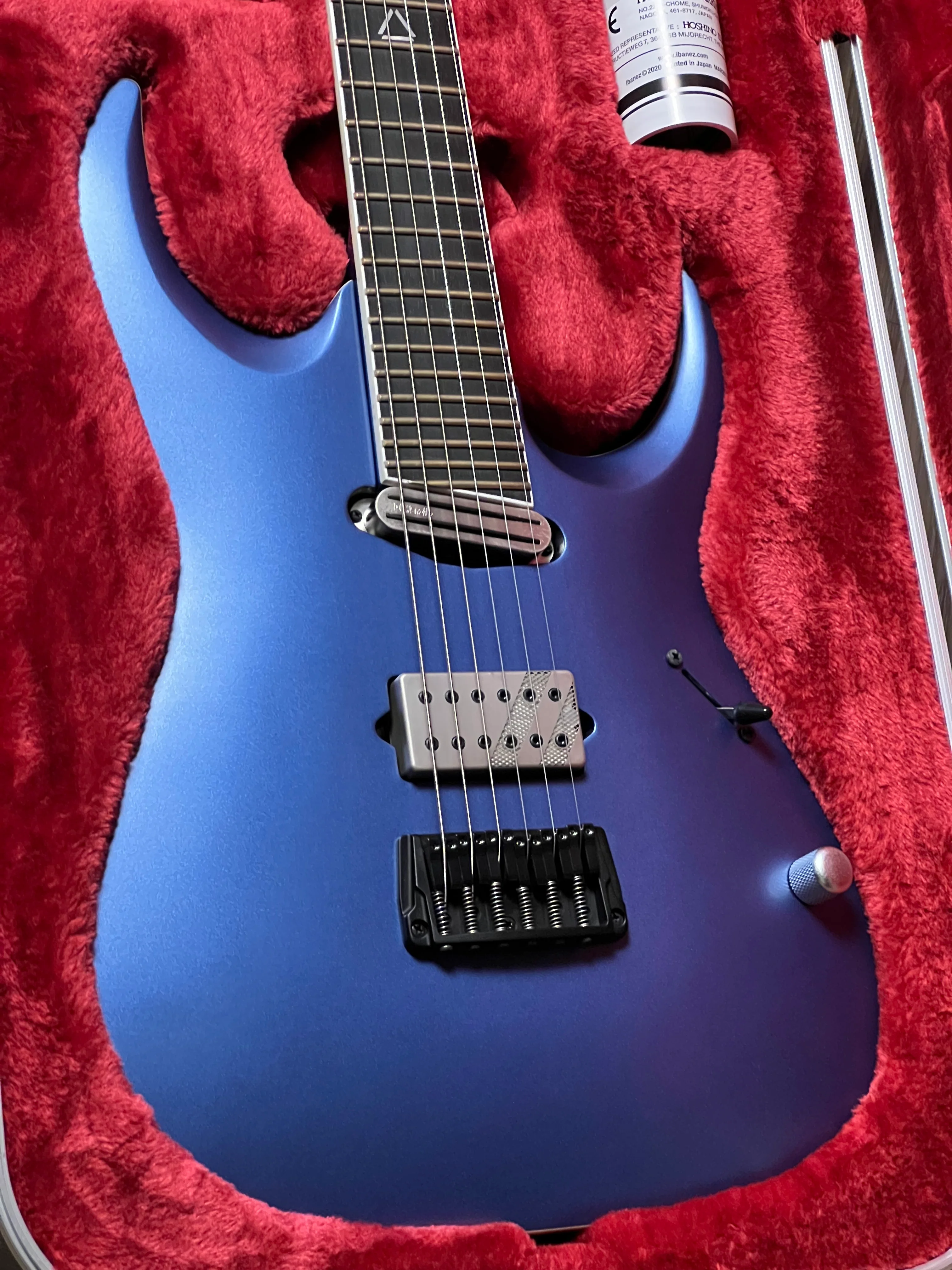 Ibanez Jake Bowen Signature JBM9999 in Azure Metallic Matte F2500732 - Image 3