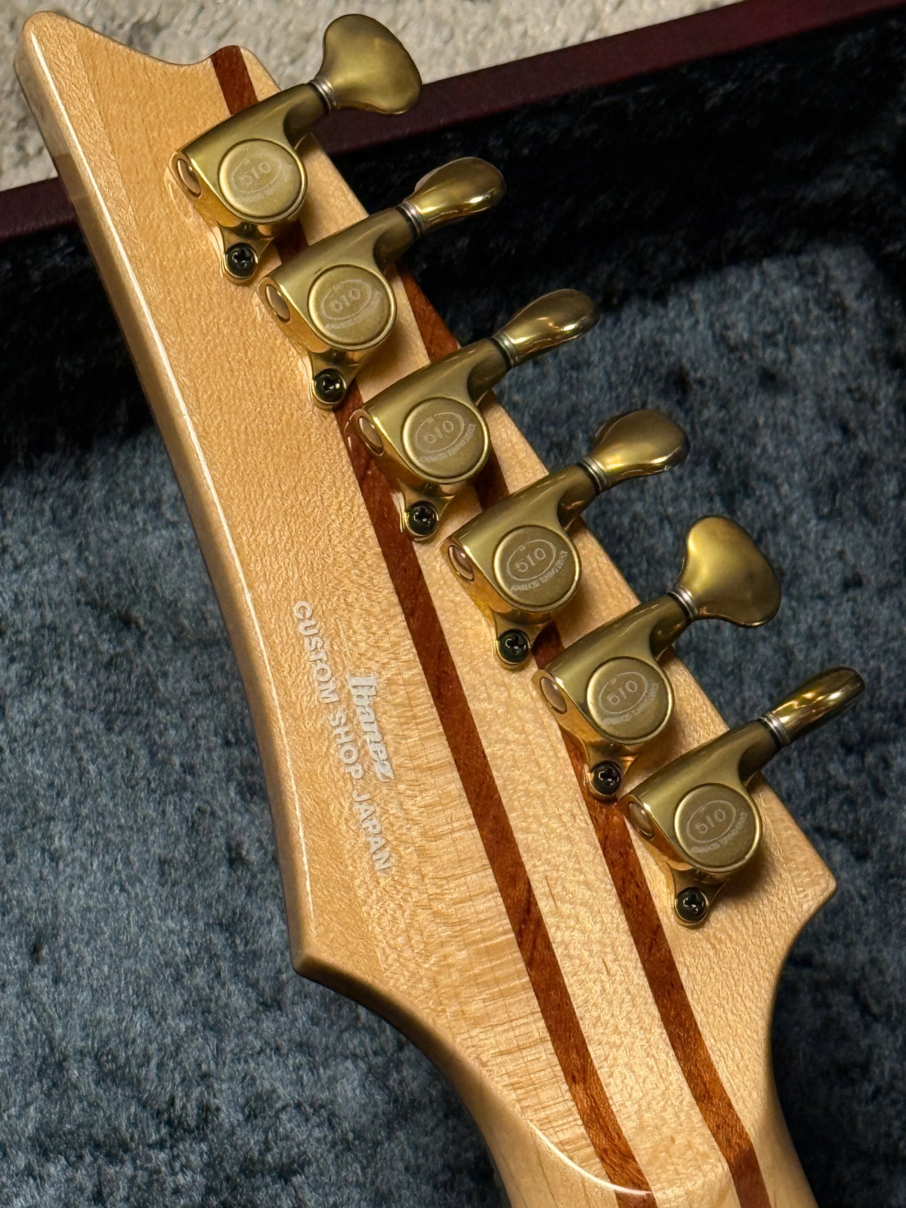 Ibanez Japan Custom Shop Visions IV1RG with Ebony FB in Amber I25306 - Image 11