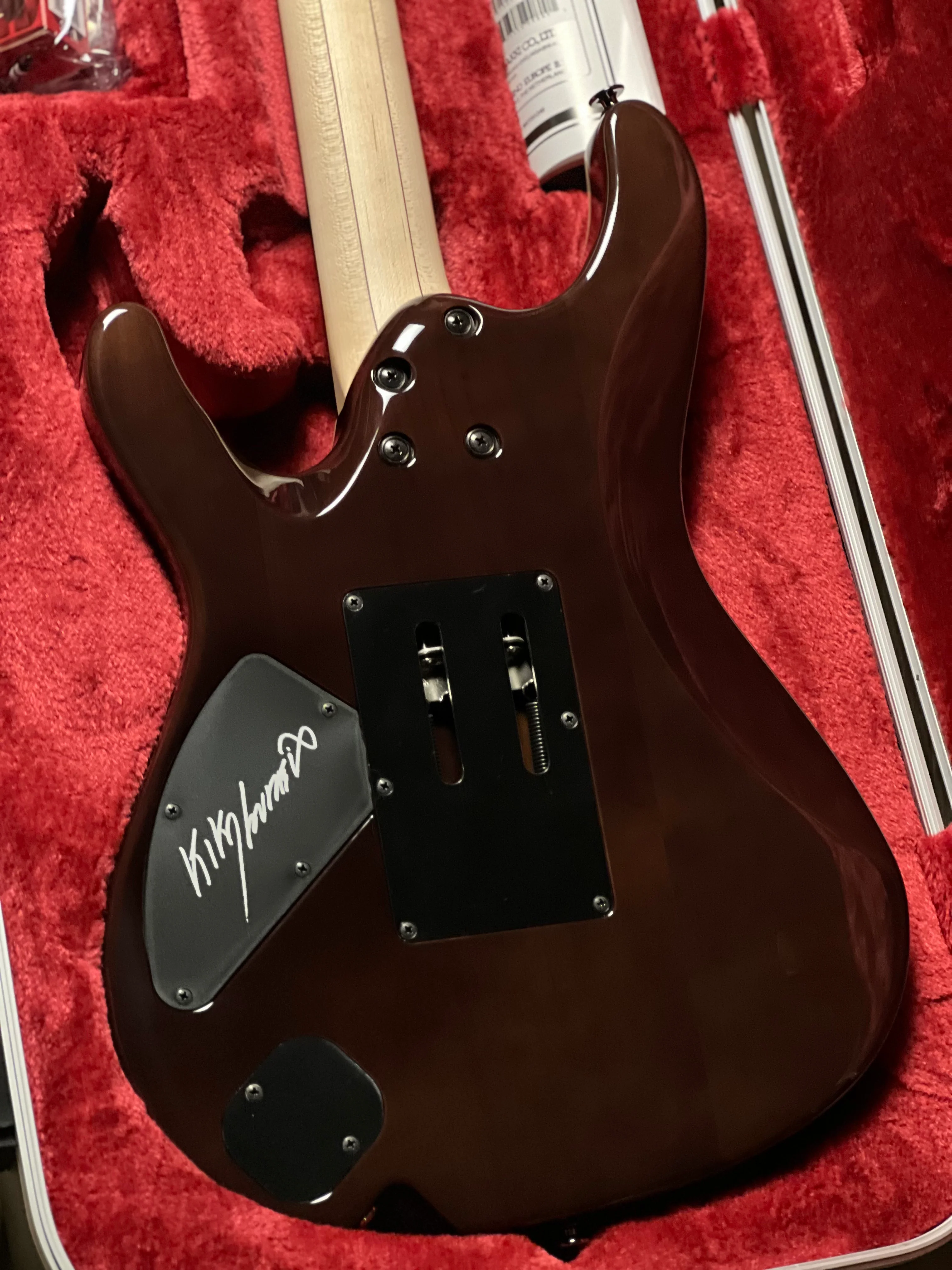 Ibanez KIKO100 Kiko Loureiro Signature in Transparent Ruby Red F2600386 - Image 7