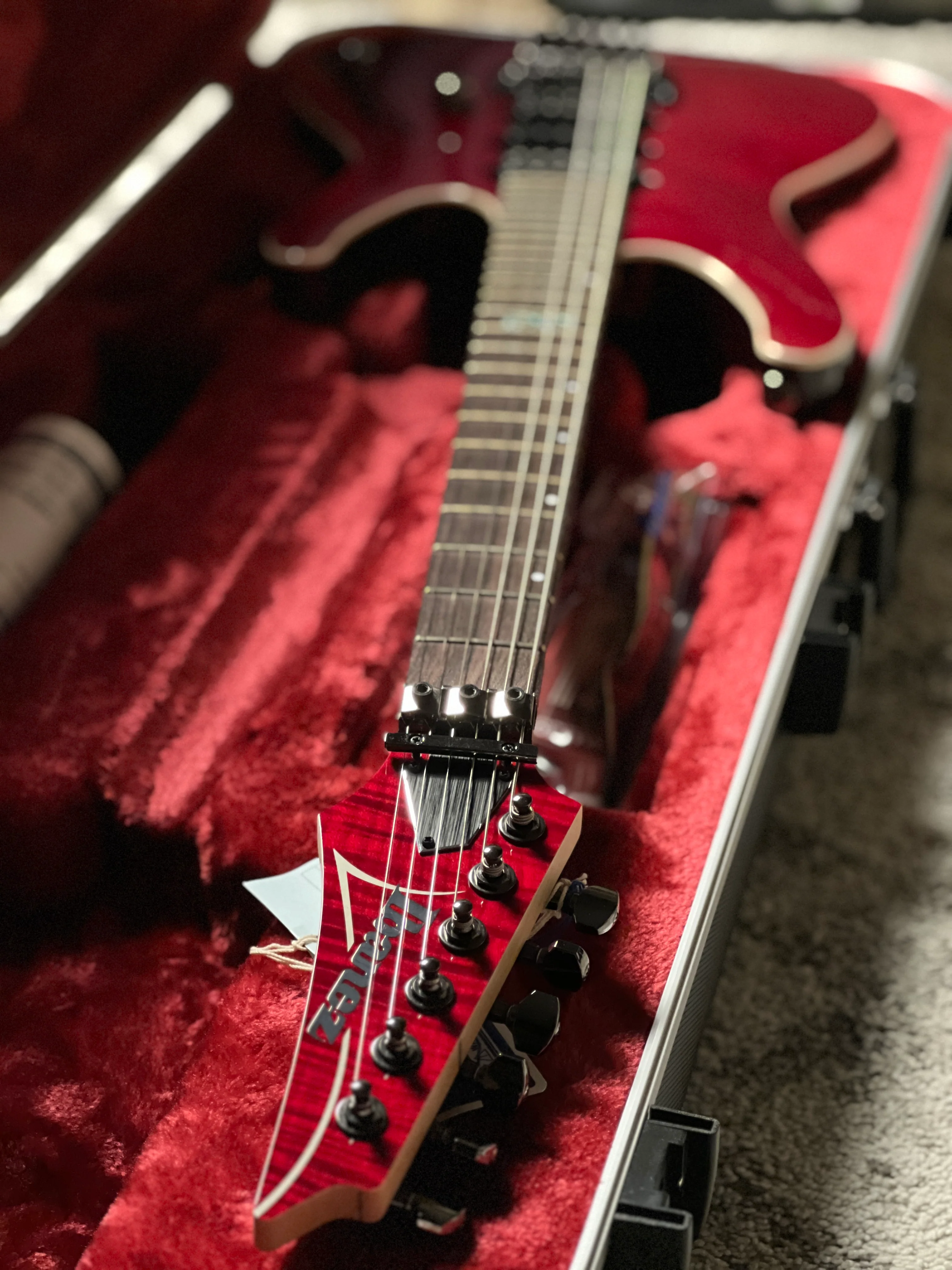 Ibanez KIKO100 Kiko Loureiro Signature in Transparent Ruby Red F2521494 - Image 11