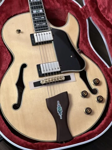 Ibanez LGB30-NT George Benson Signature Electric Guitar w/Case in Natural - Image 3