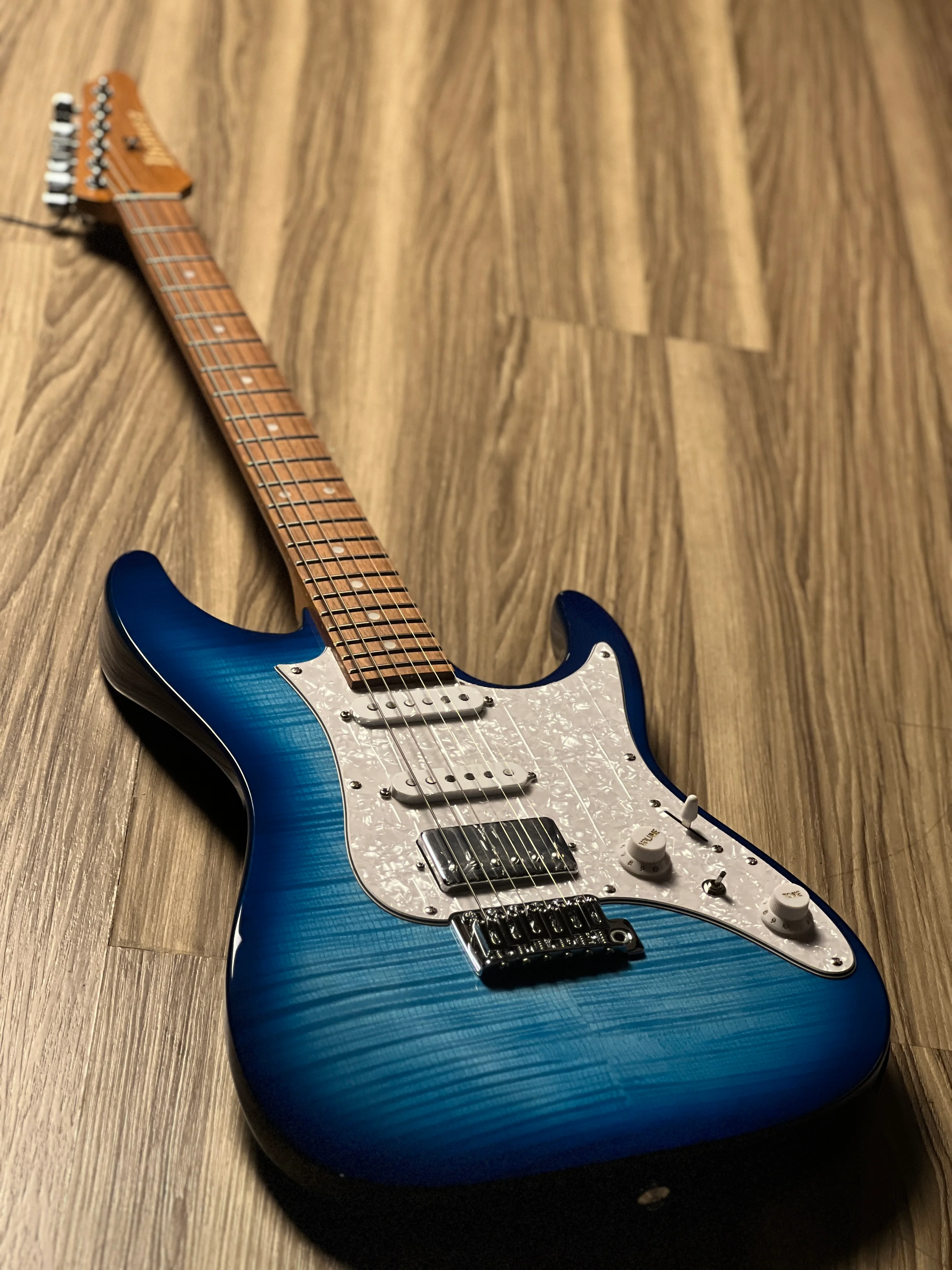 Ibanez AZ22S1F-TXB in Transparent Turquoise Burst