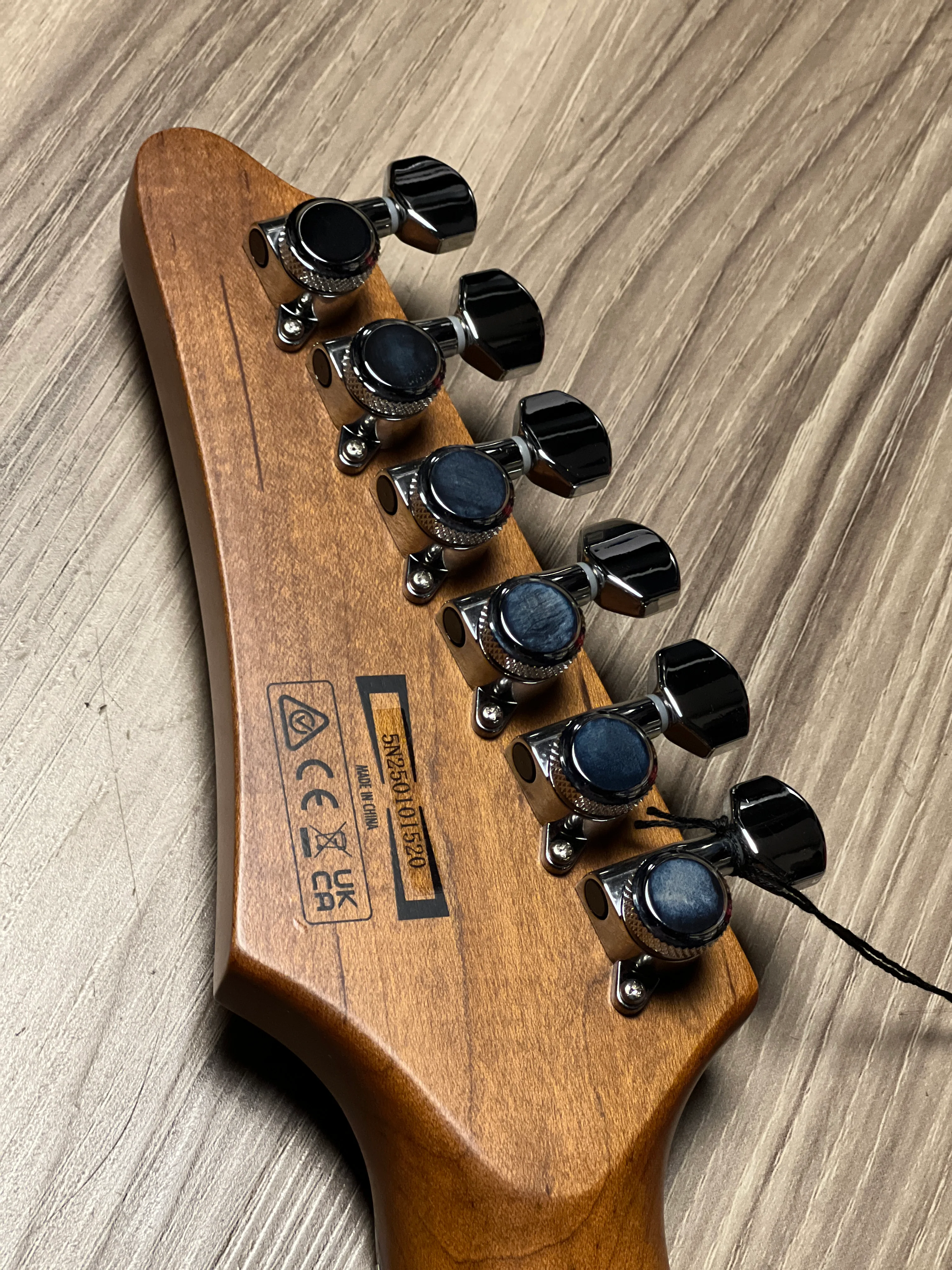 Ibanez AZ24S1F-TXB in Transparent Turquoise Burst - Image 6
