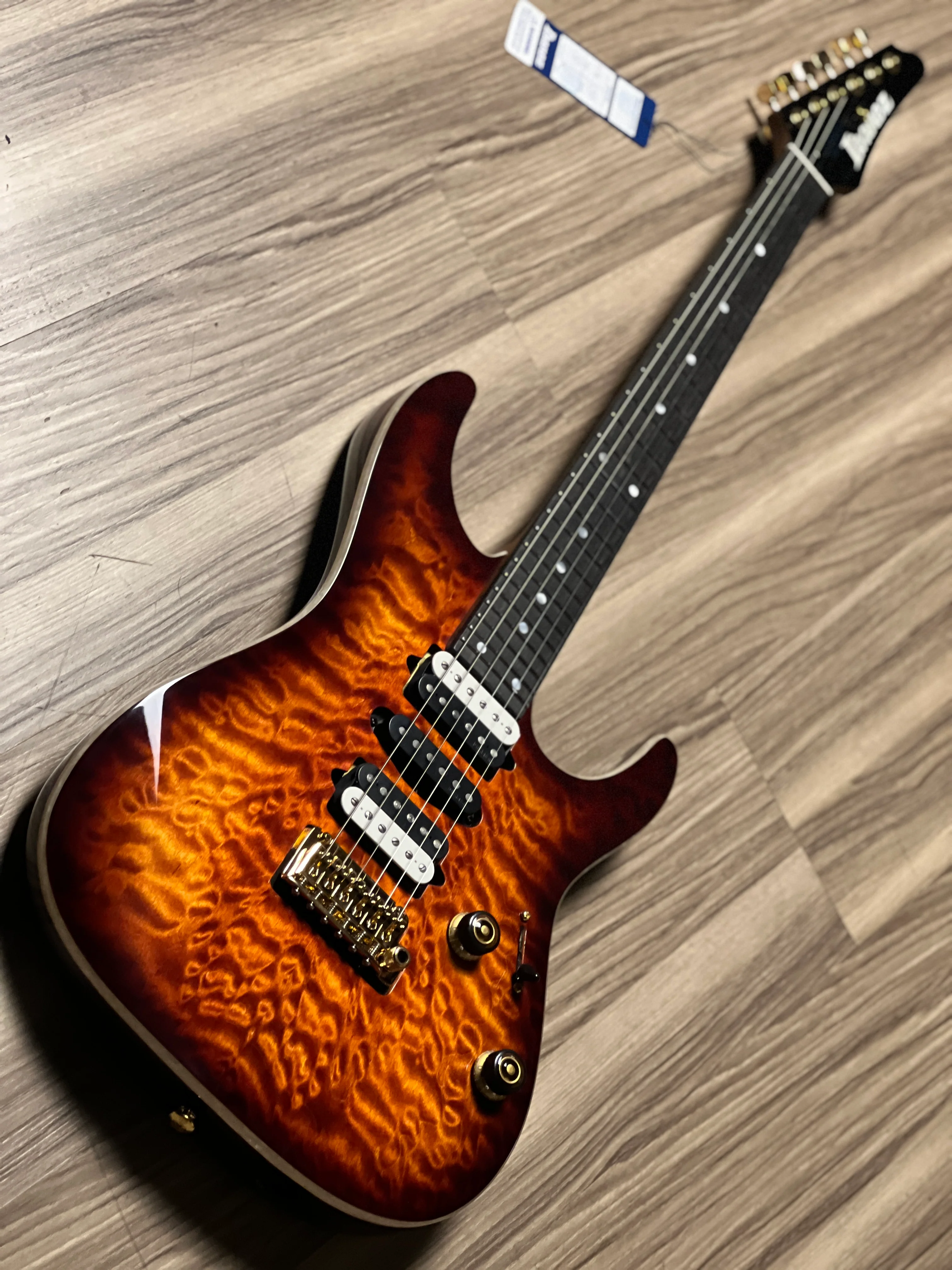 Ibanez Premium AZ47P1QM-DEB with Gig Bag in Dragon Eye Burst 240511809 - Image 3