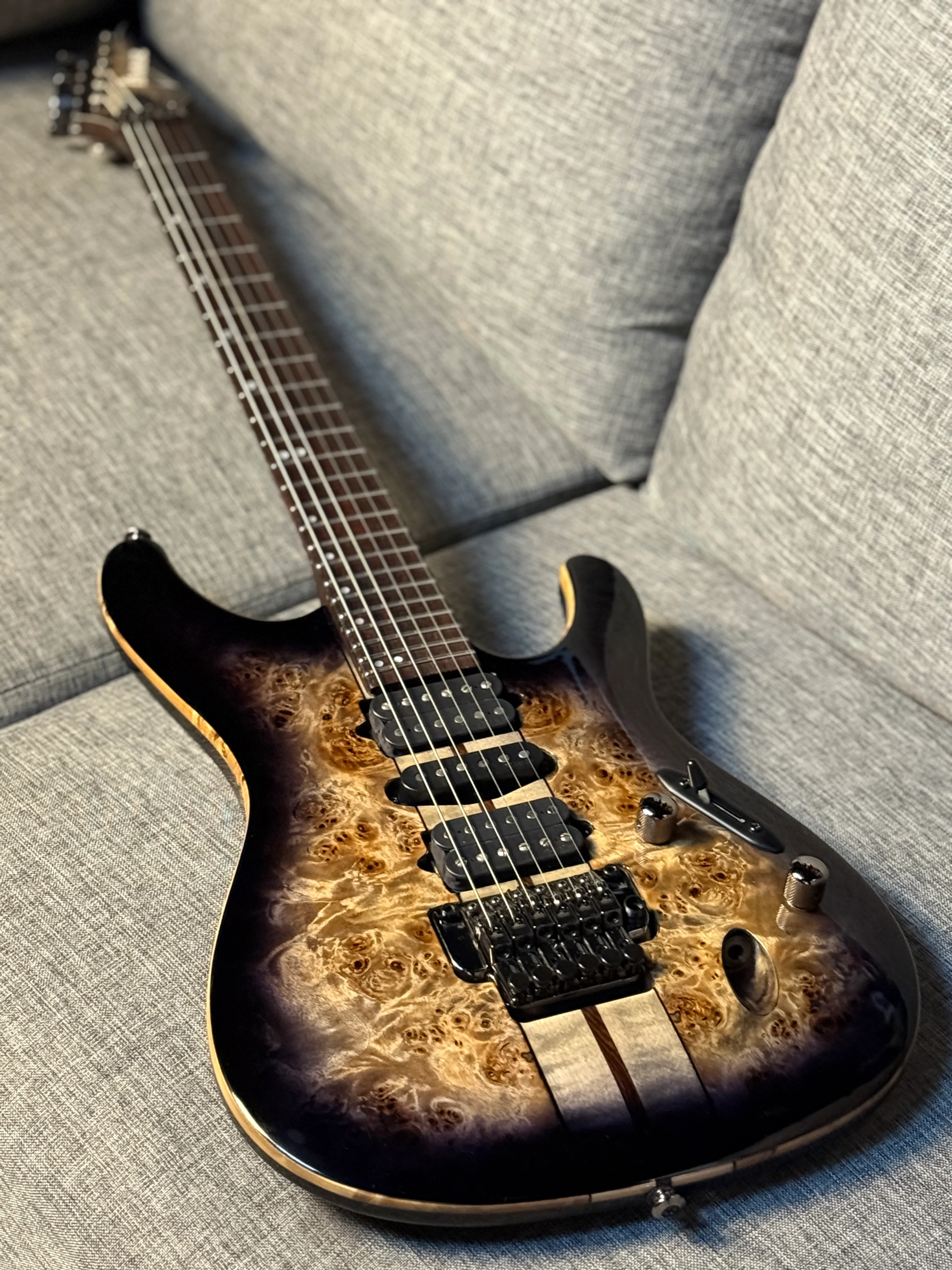 Ibanez Premium S1070PBZ in Charcoal Black Burst 250812461 (USED) - Image 7