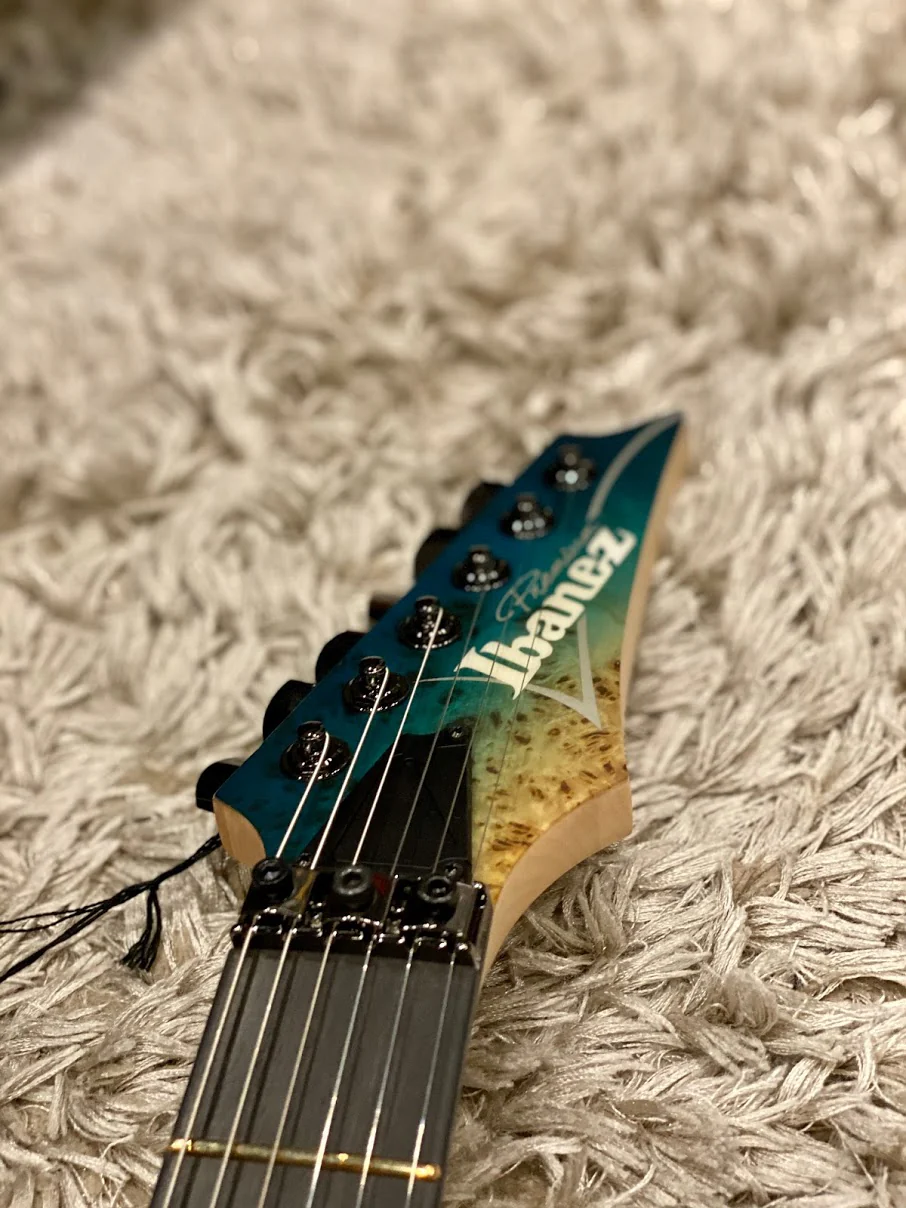Ibanez Premium Series RG1120PBZ Guitar in Caribbean Islet Flat - Image 3