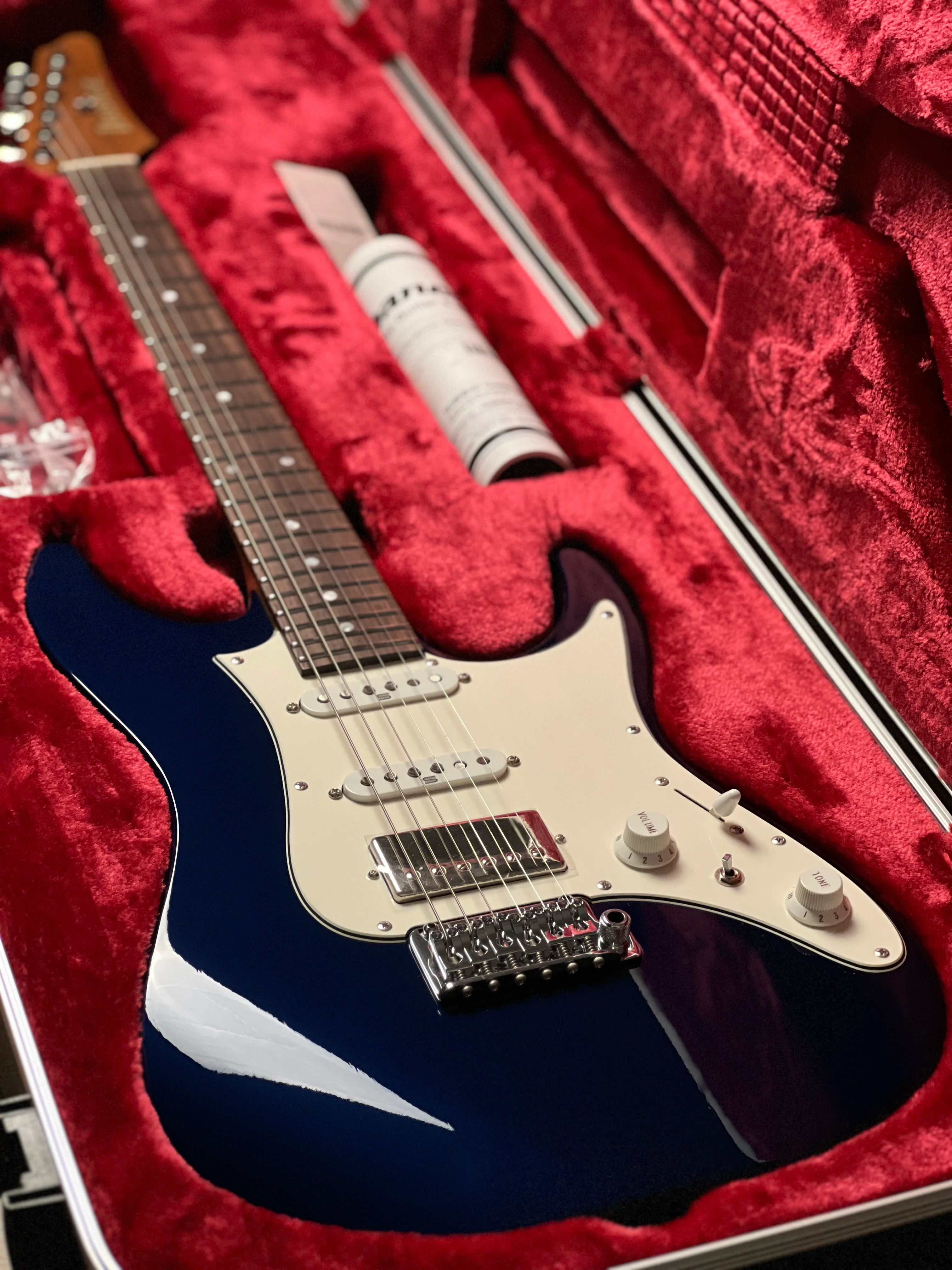 Ibanez Prestige AZ2204NW-DTB w/Case in Dark Tide Blue F2412225 - Image 4