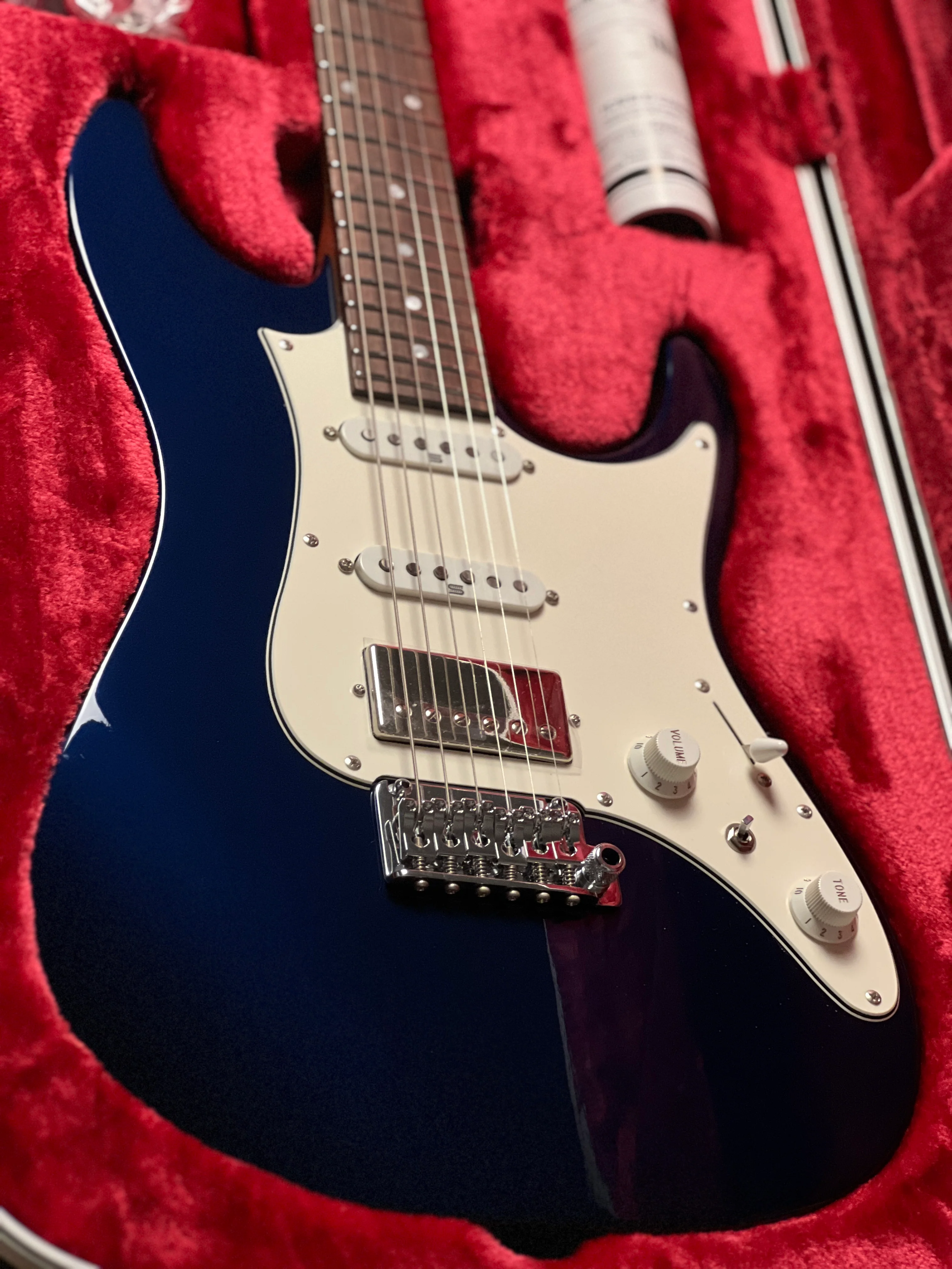Ibanez Prestige AZ2204NW-DTB w/Case in Dark Tide Blue F2412225 - Image 5