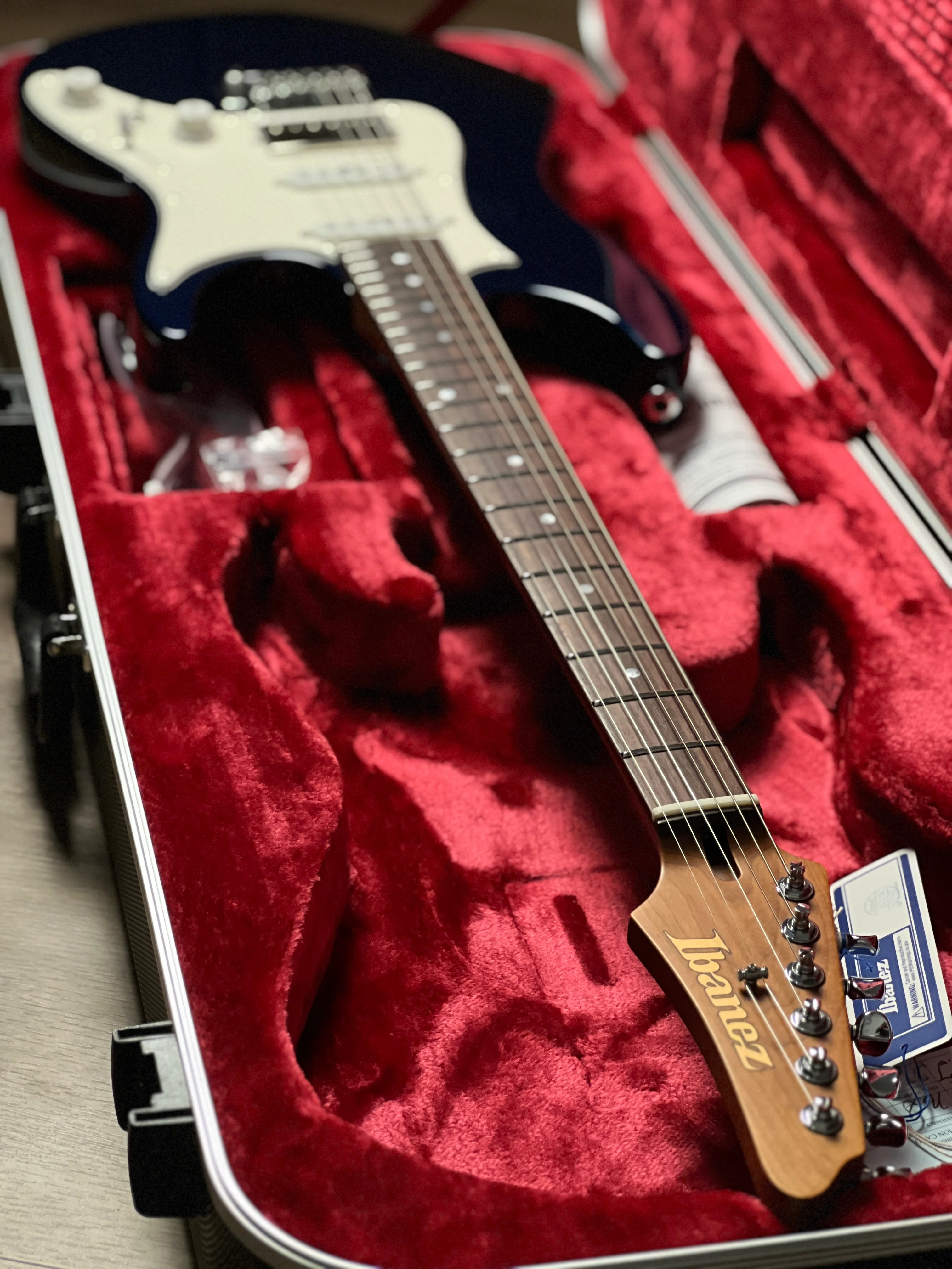 Ibanez Prestige AZ2204NW-DTB w/Case in Dark Tide Blue F2412225 - Image 9