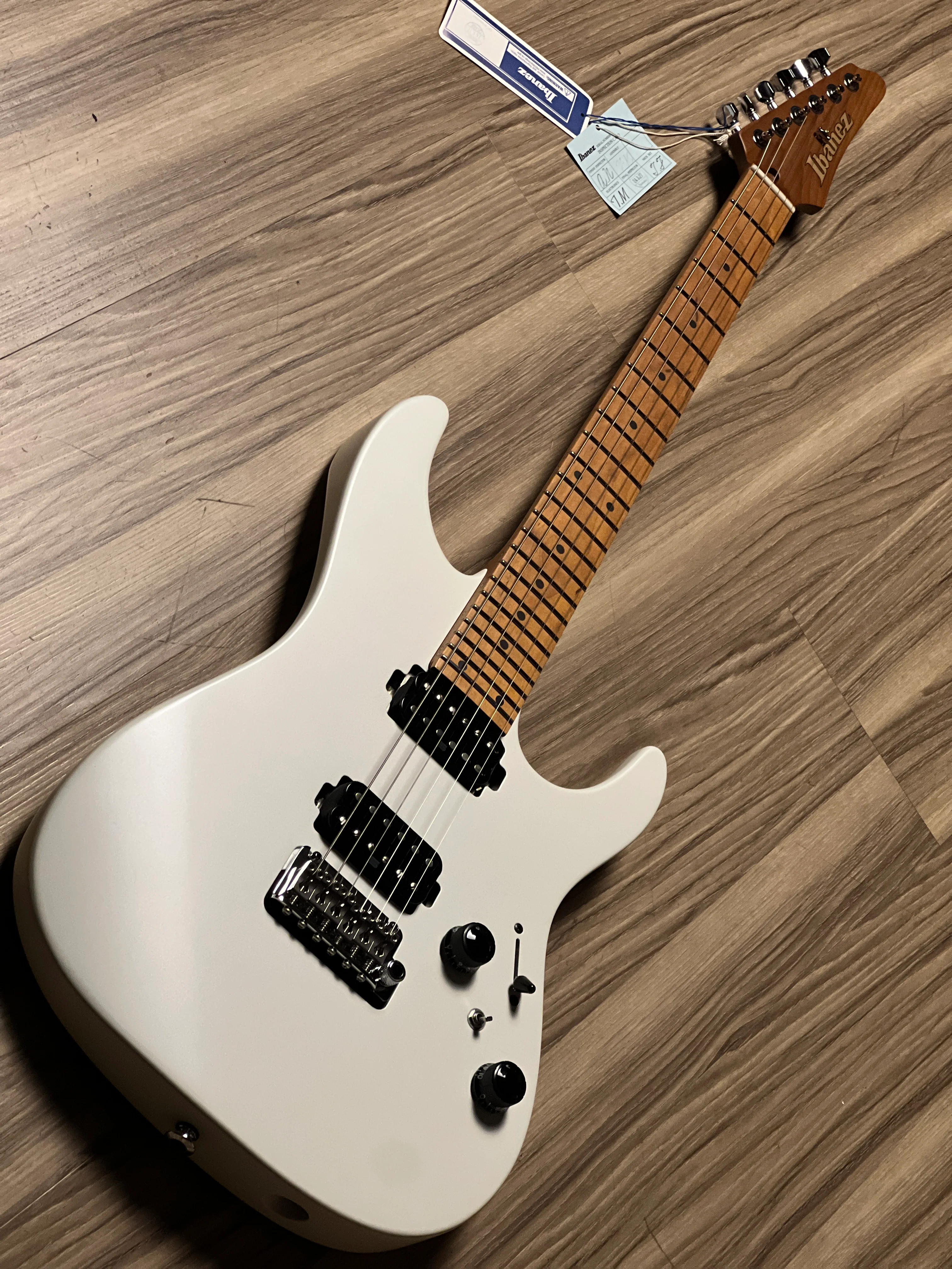 Ibanez Prestige AZ2402-PWF w/Case in Pearl White Flat F2410244 - Image 9