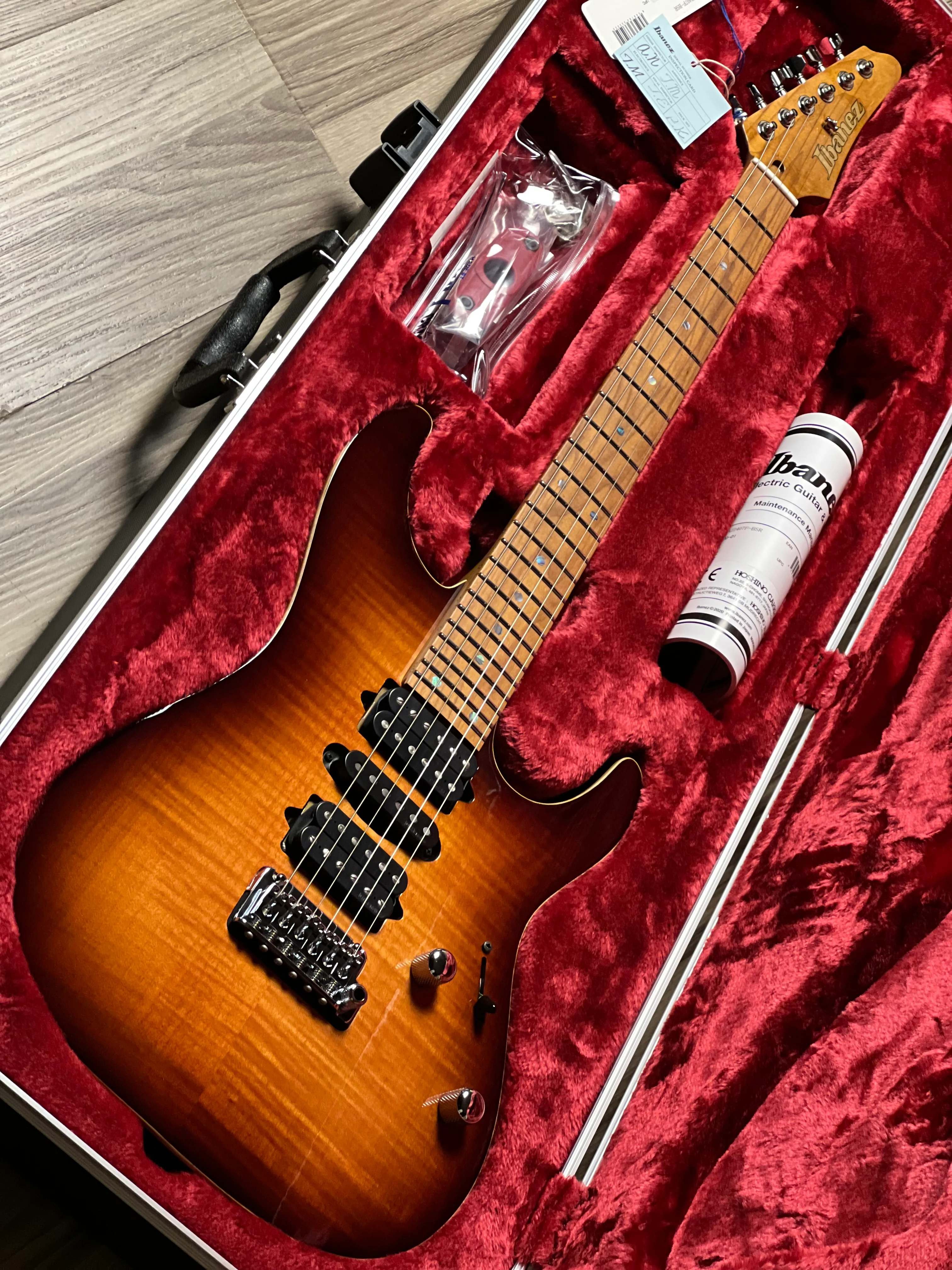 Ibanez Prestige AZ2407F w/Case in Brownish Sphalerite F2412103 - Image 2