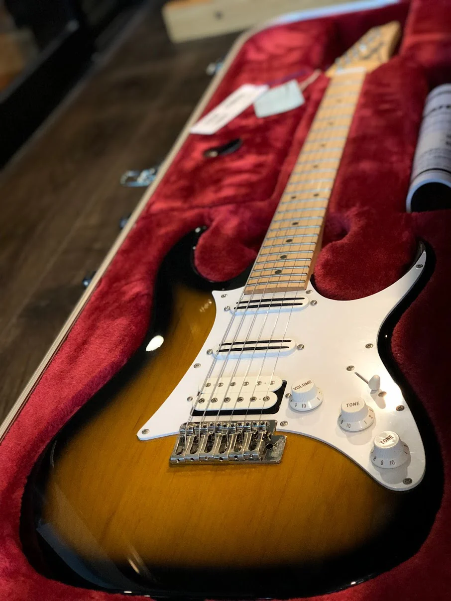 Ibanez Prestige Japan AT100CL-SB Andy Timmons Signature - Sunburst F1900603 - Image 8