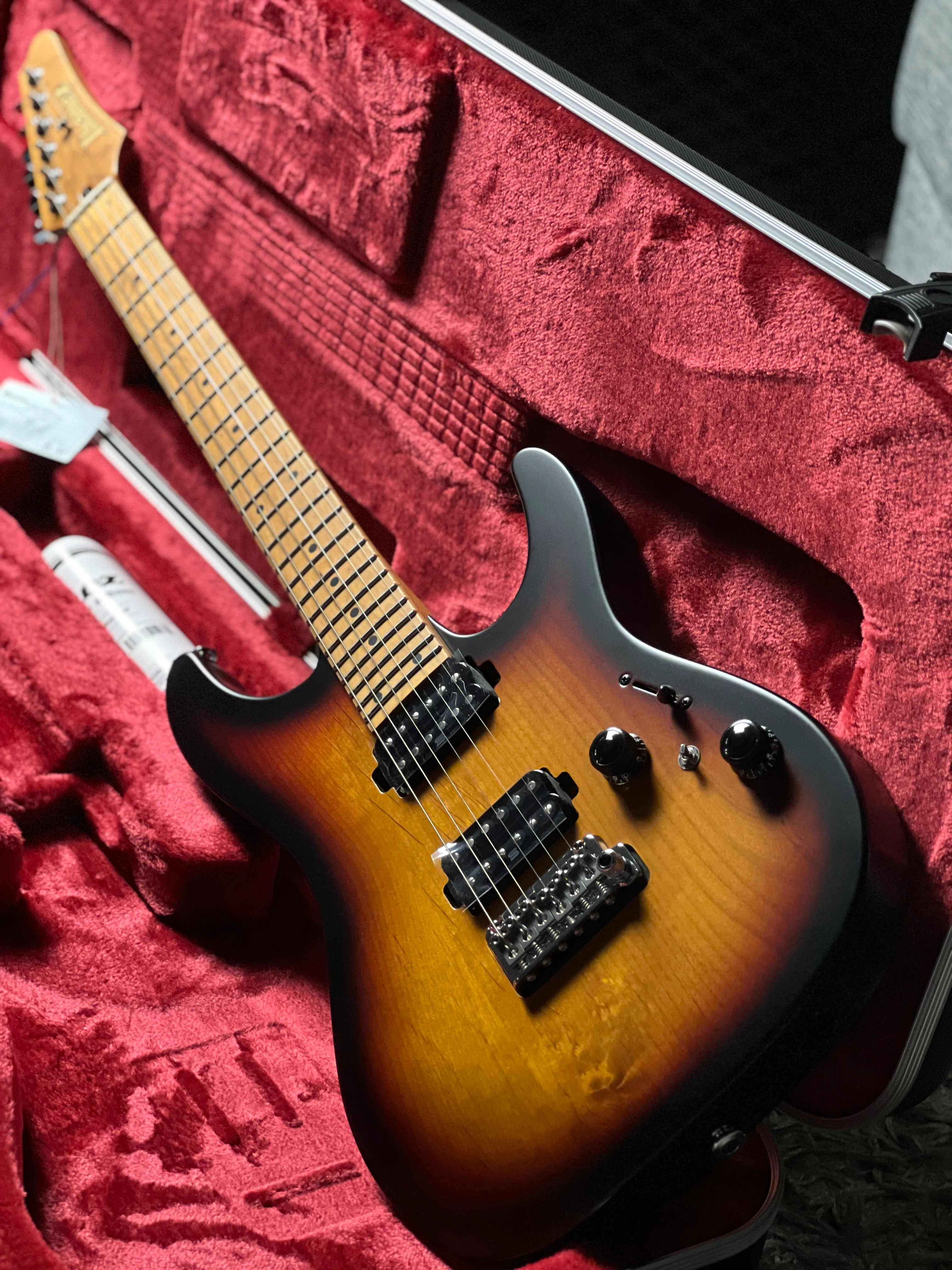 Ibanez Prestige Japan AZ2402-TFF in Tri Fade Burst Flat F2327327 - Image 2