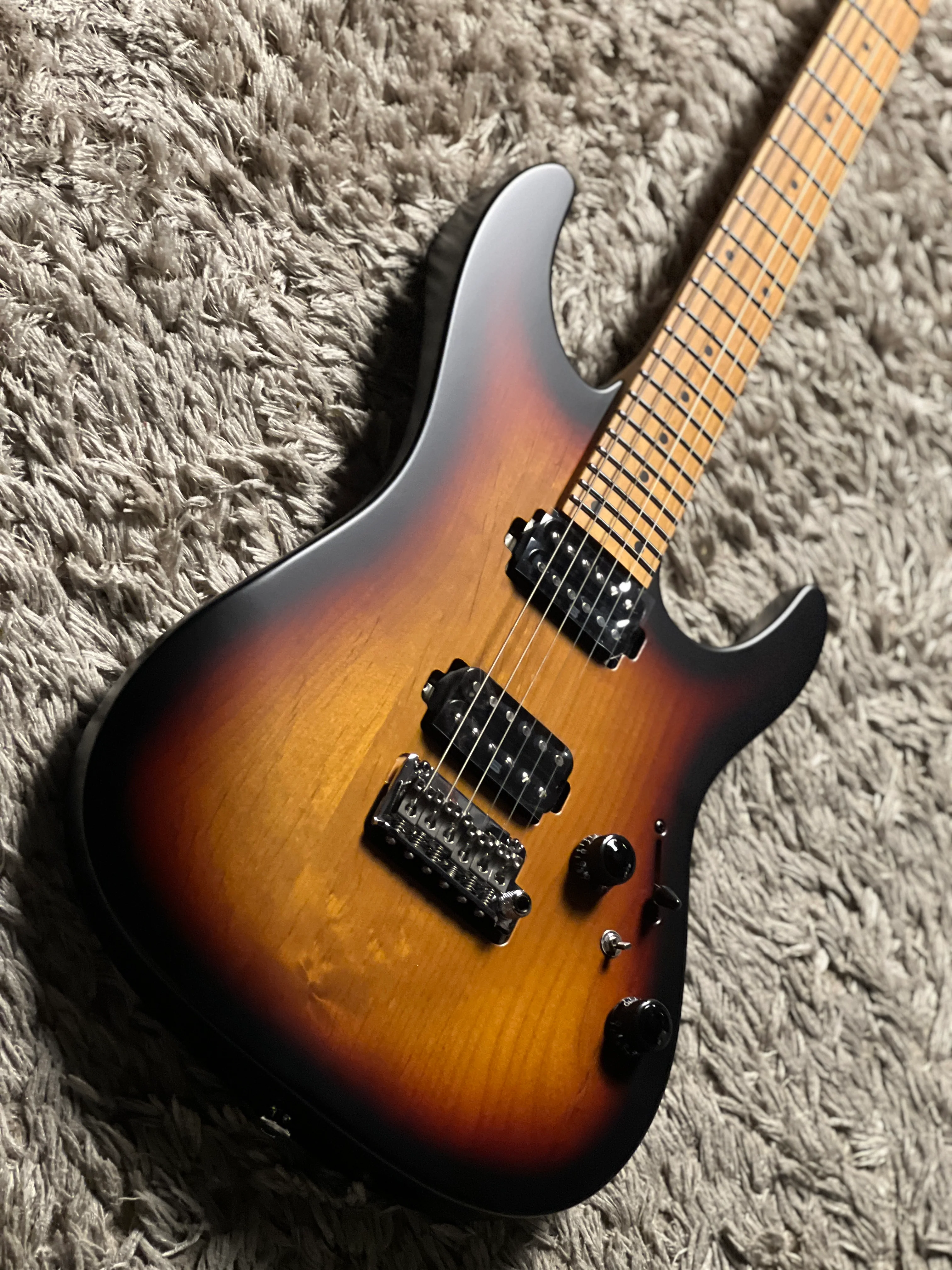 Ibanez Prestige Japan AZ2402-TFF in Tri Fade Burst Flat F2327327 - Image 7