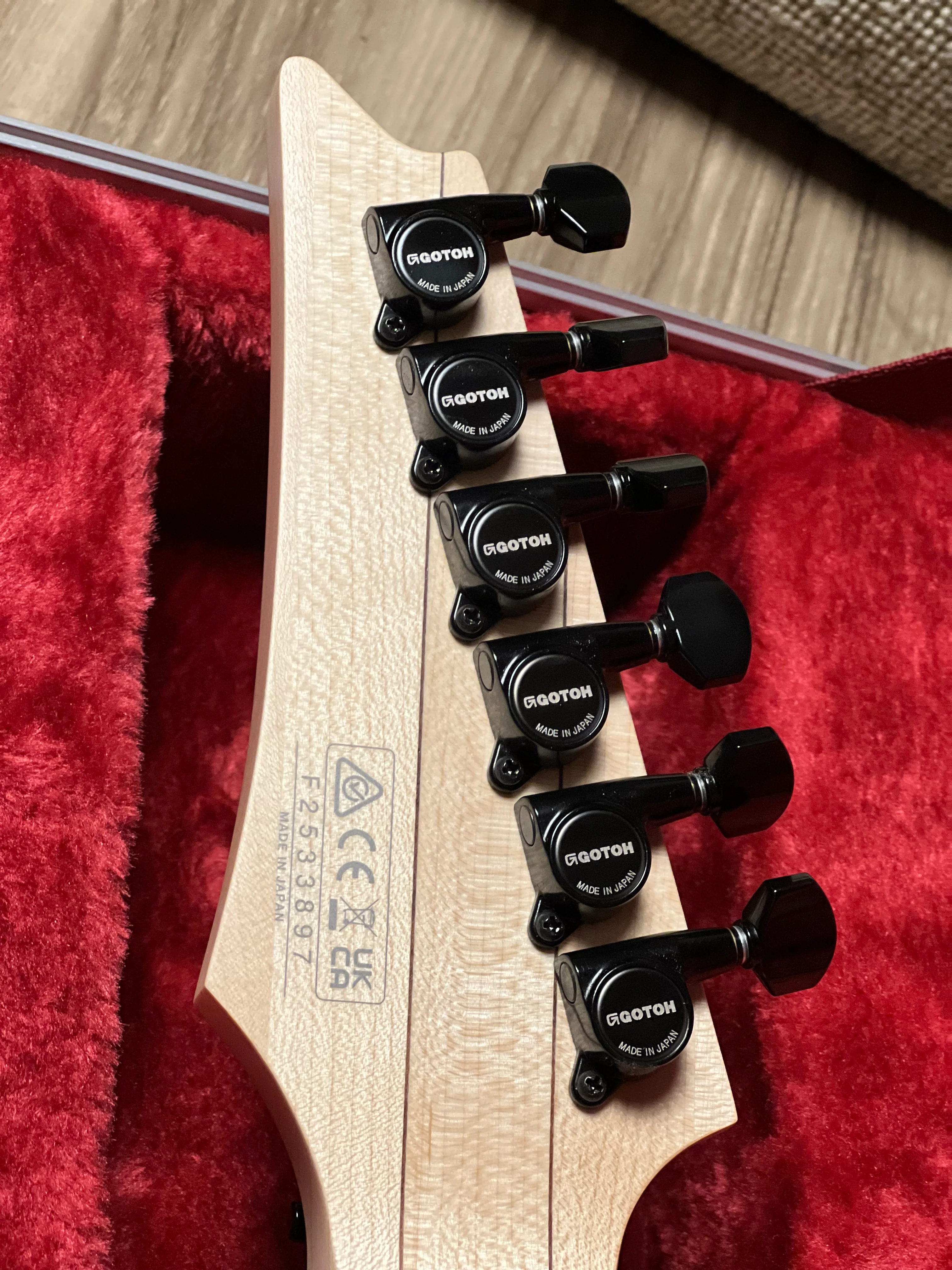 Ibanez Prestige RG653DX-TDF Electric Guitar w/Case In Transparent Deep Blue Flat F2533897 - Image 7