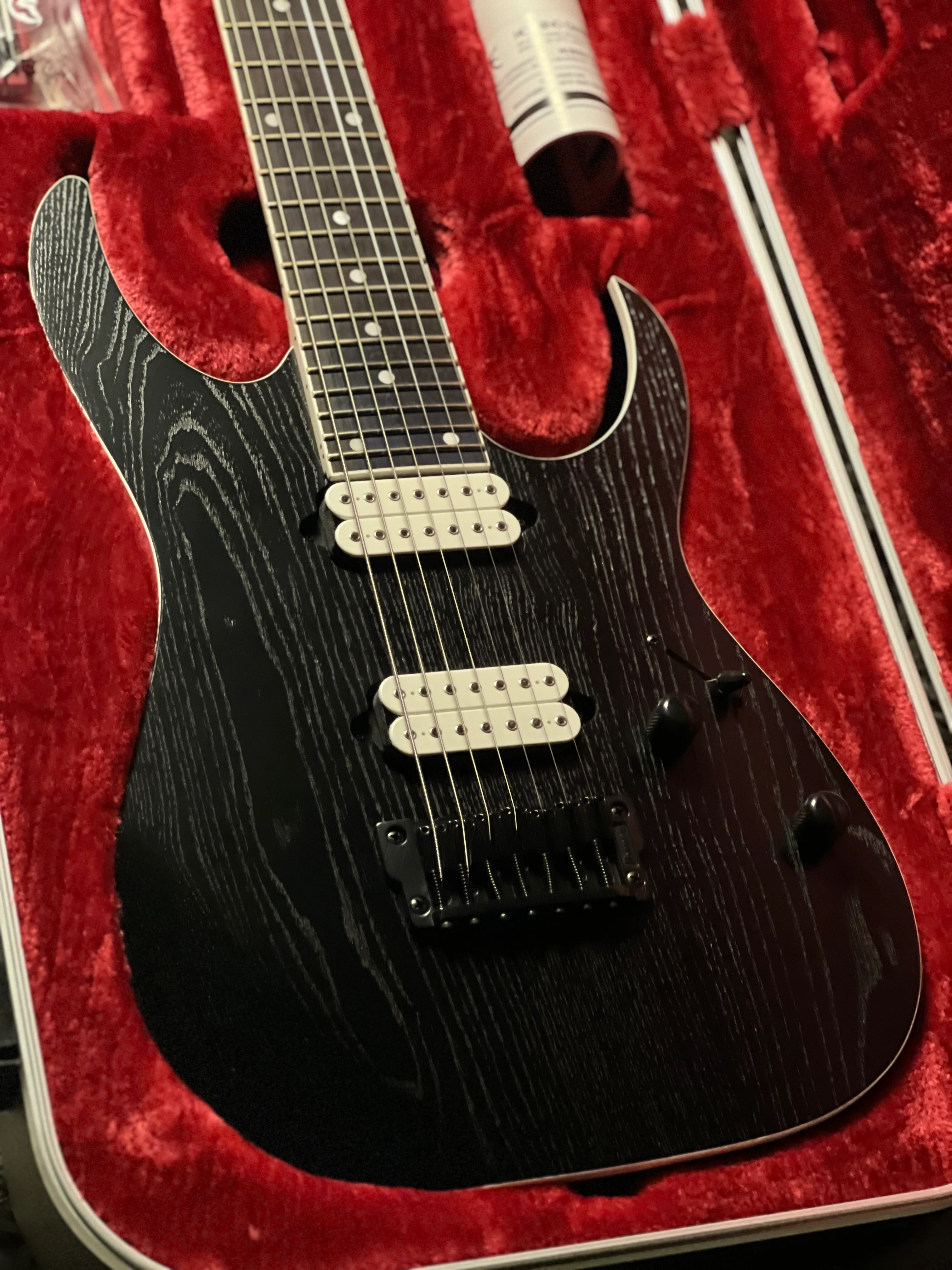 Ibanez Prestige RGR752AHBF in Weathered Black F2409724 - Image 3