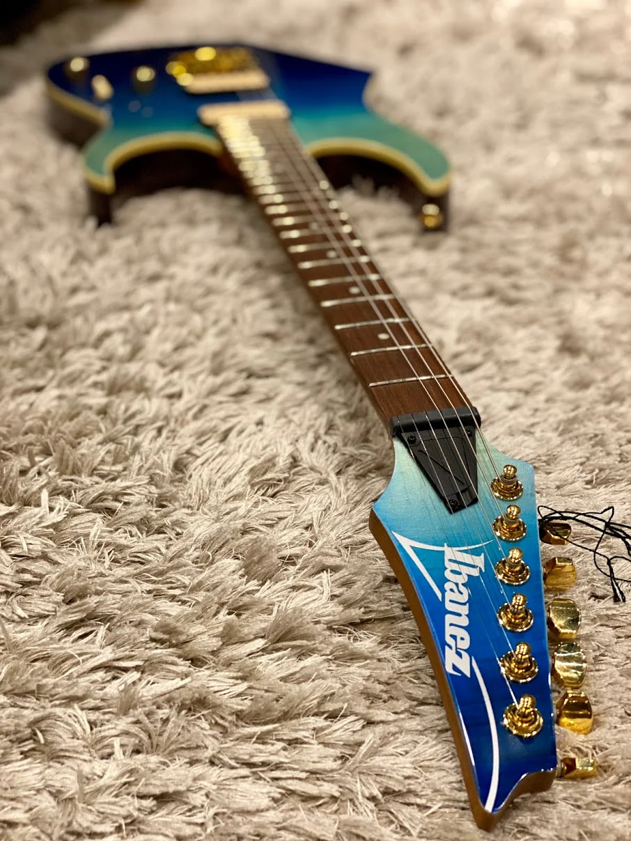 Ibanez RG421HPFM with Flamed Maple Top in Blue Reef Gradation - Image 3