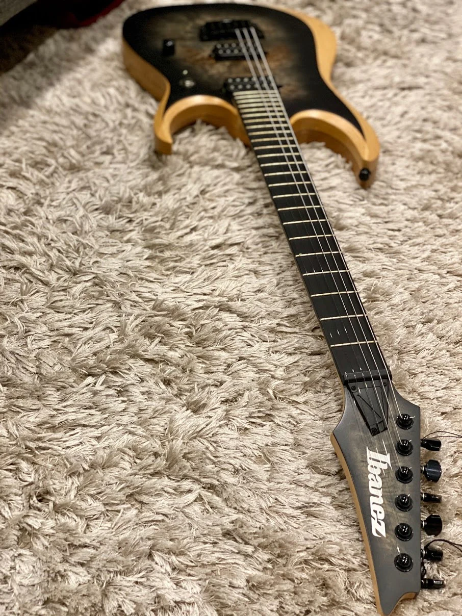 Ibanez RGD Iron Label RGDIX6PB - Surreal Black Burst - Image 3
