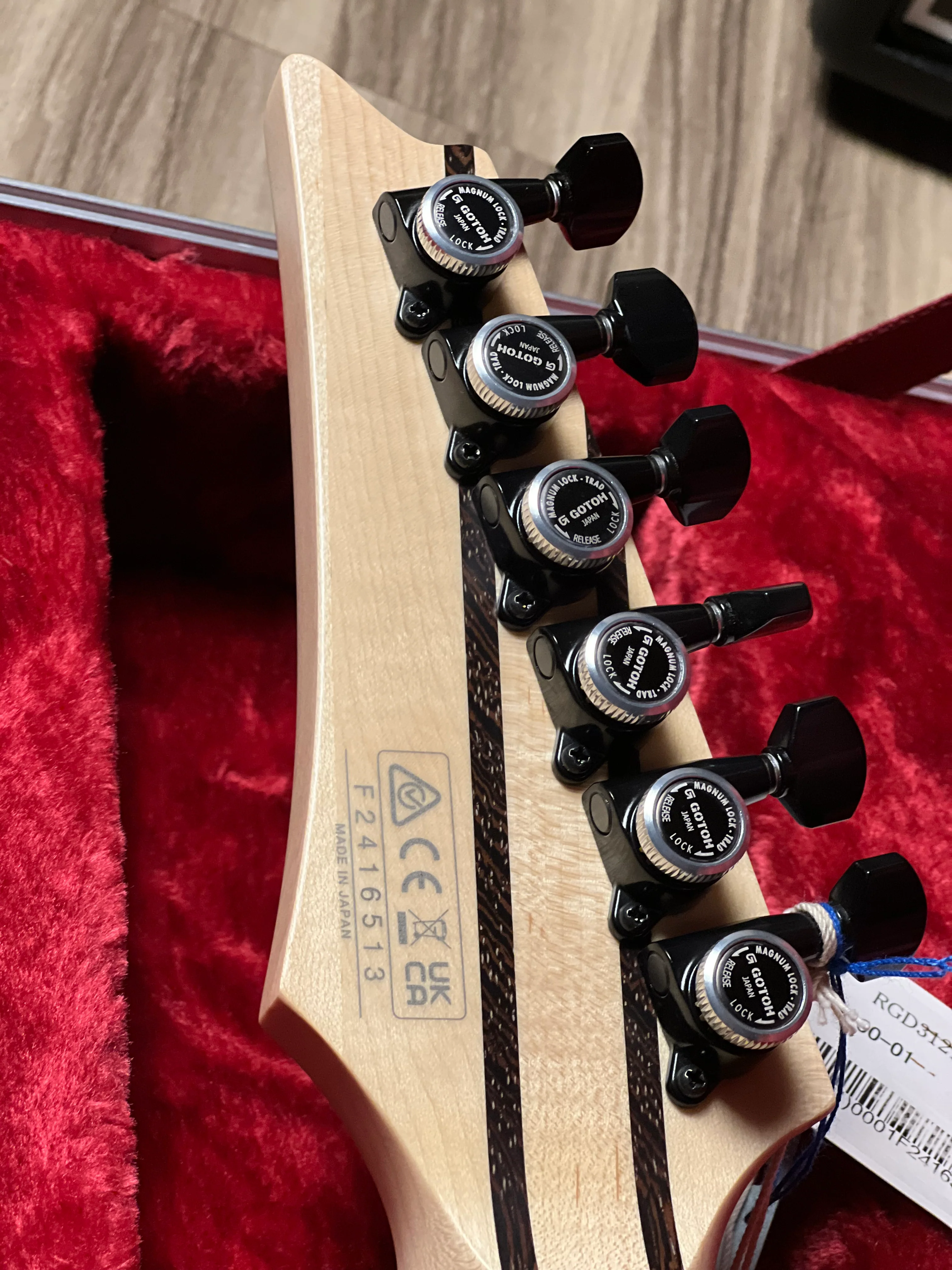 Ibanez RGD3121 w/Case in Polar Lights Flat F2416513 - Image 6