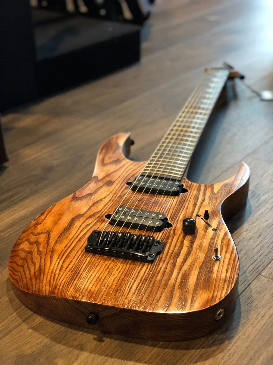 Ibanez RGIXL7 Iron Label 7-String in Antique Brown - Image 2