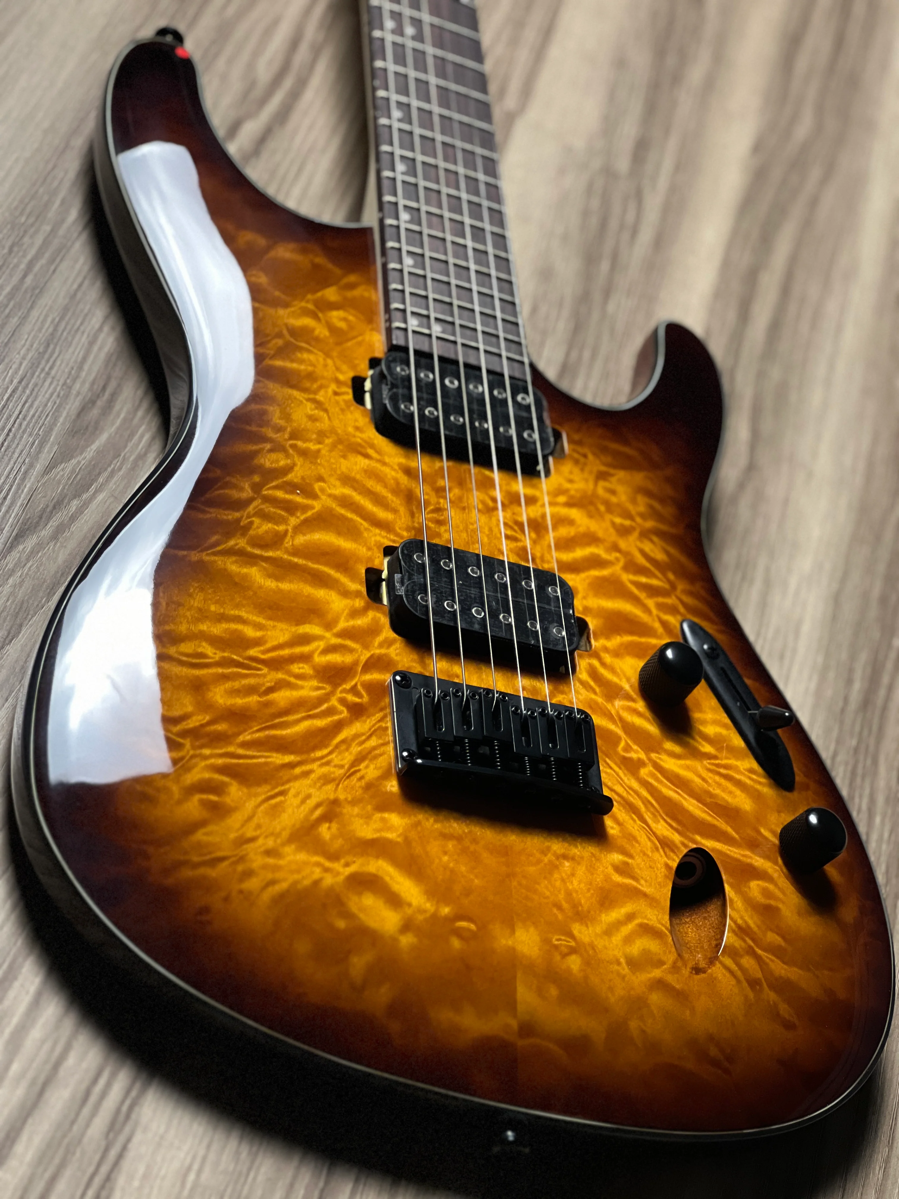 Ibanez S621QM-DEB In Dragon Eye Burst - Image 4