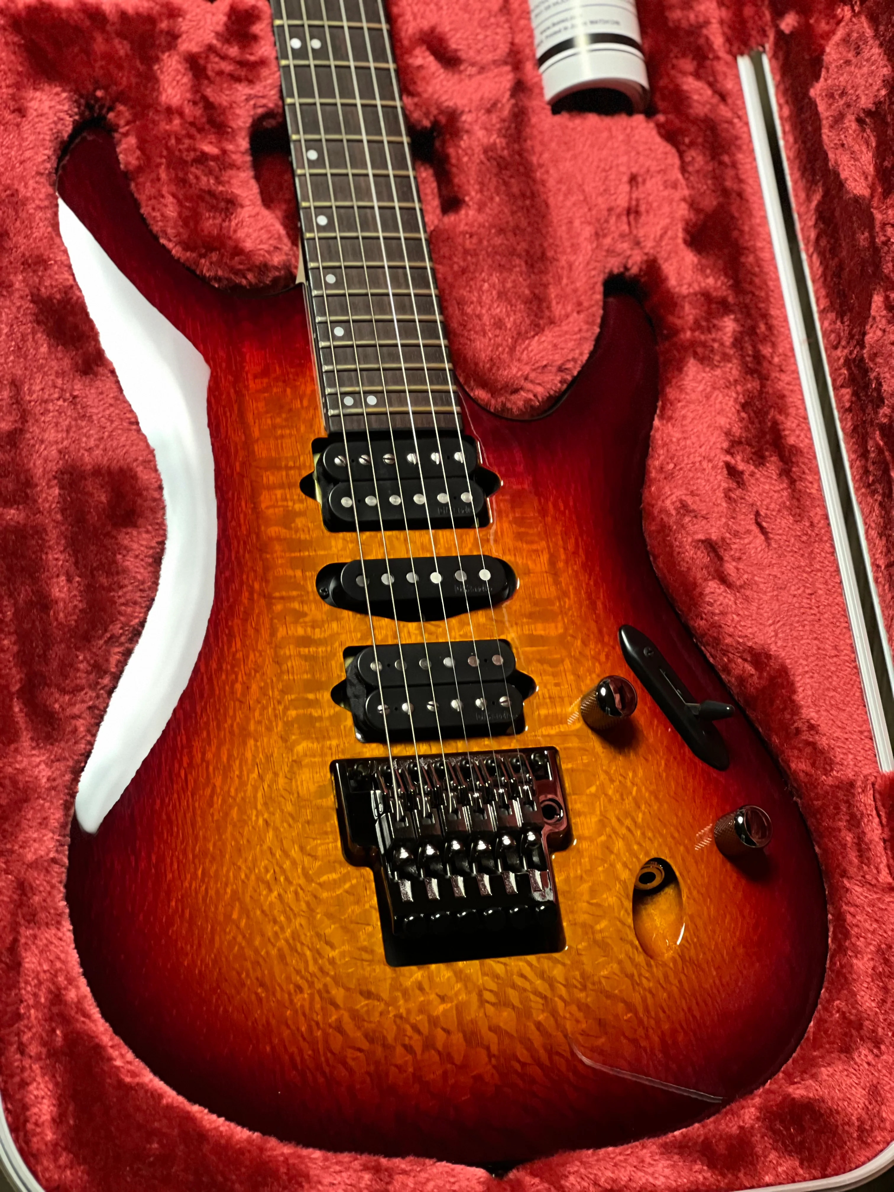 Ibanez S6670SK-STB with Case in Sunset Burst F2600615 - Image 4