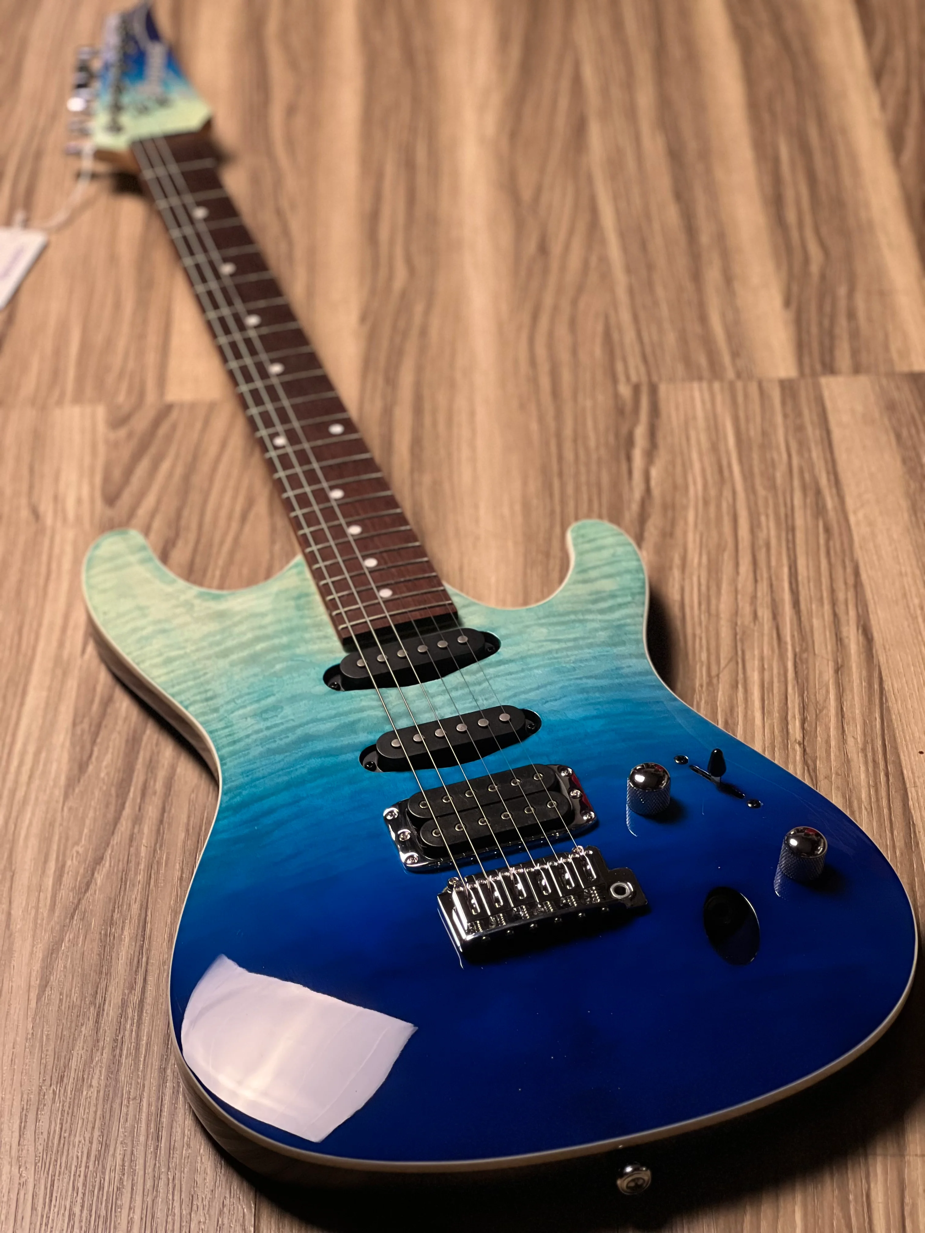 Ibanez SA260FM-BRG in Blue Reef Gradation - Image 4