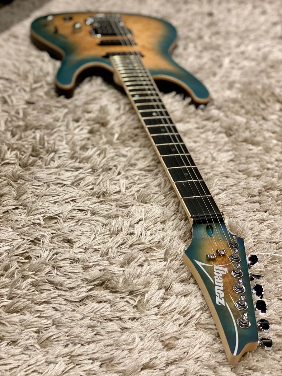 Ibanez SA460MBW-SUB Electric Guitar In Sunset Blue Burst - Image 3