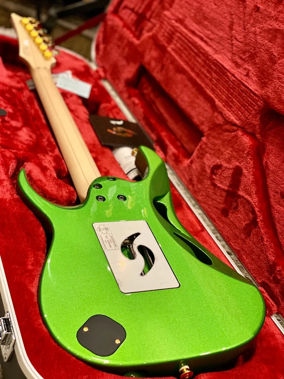 Ibanez Steve Vai Signature PIA Guitar in Envy Green - Image 7