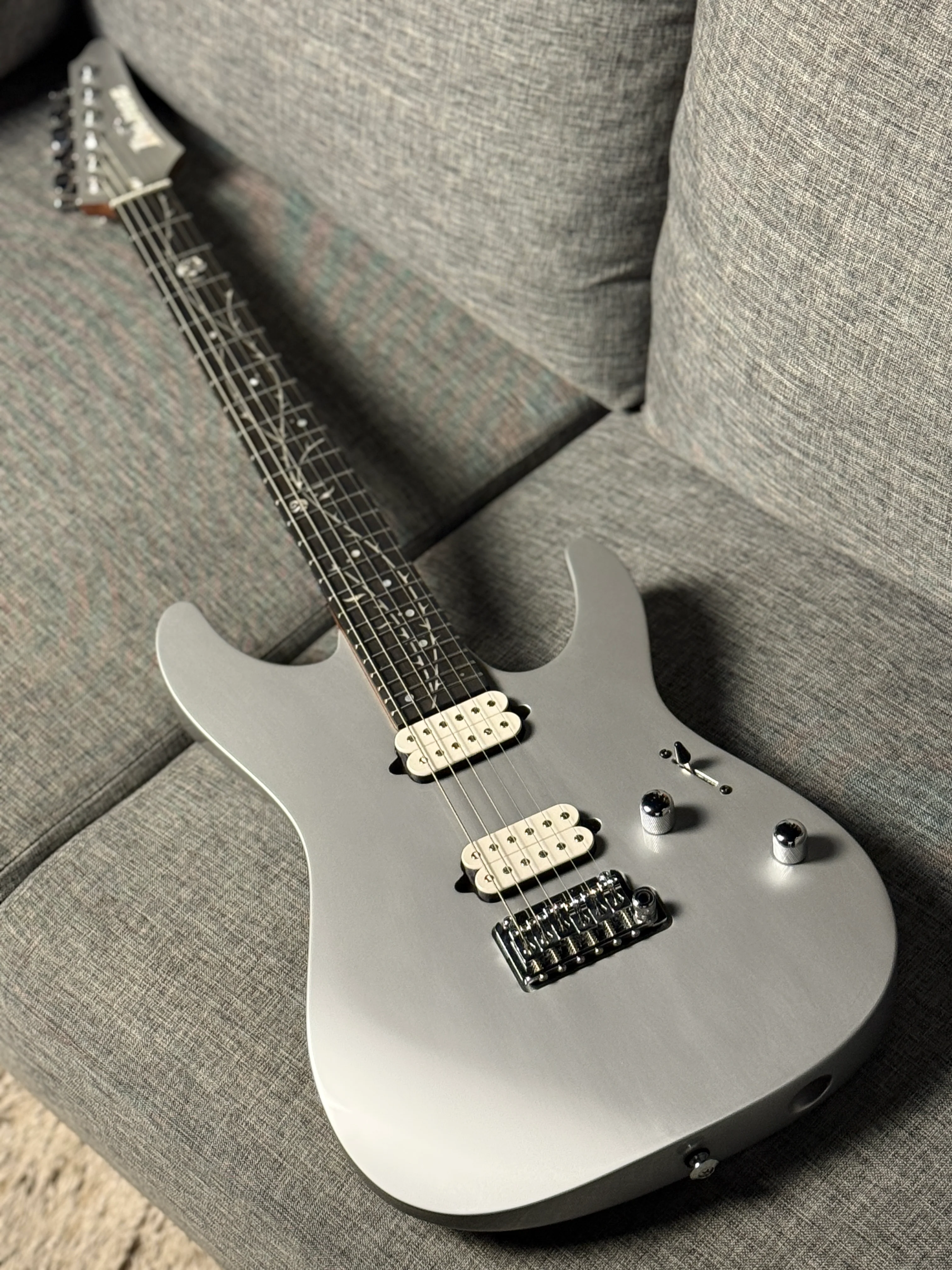 Ibanez TOD10 Tim Henson Signature Electric Guitar in Classic Silver 250905947 (USED) - Image 2