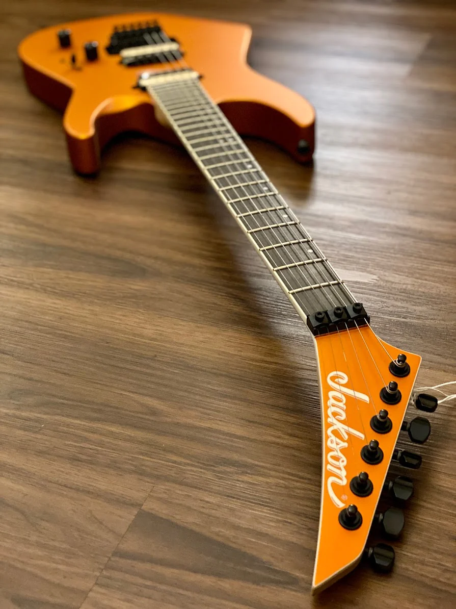 Jackson Dinky DK2 Pro with Floyd Rose - Satin Orange Blaze MXJ1505927 - Image 7