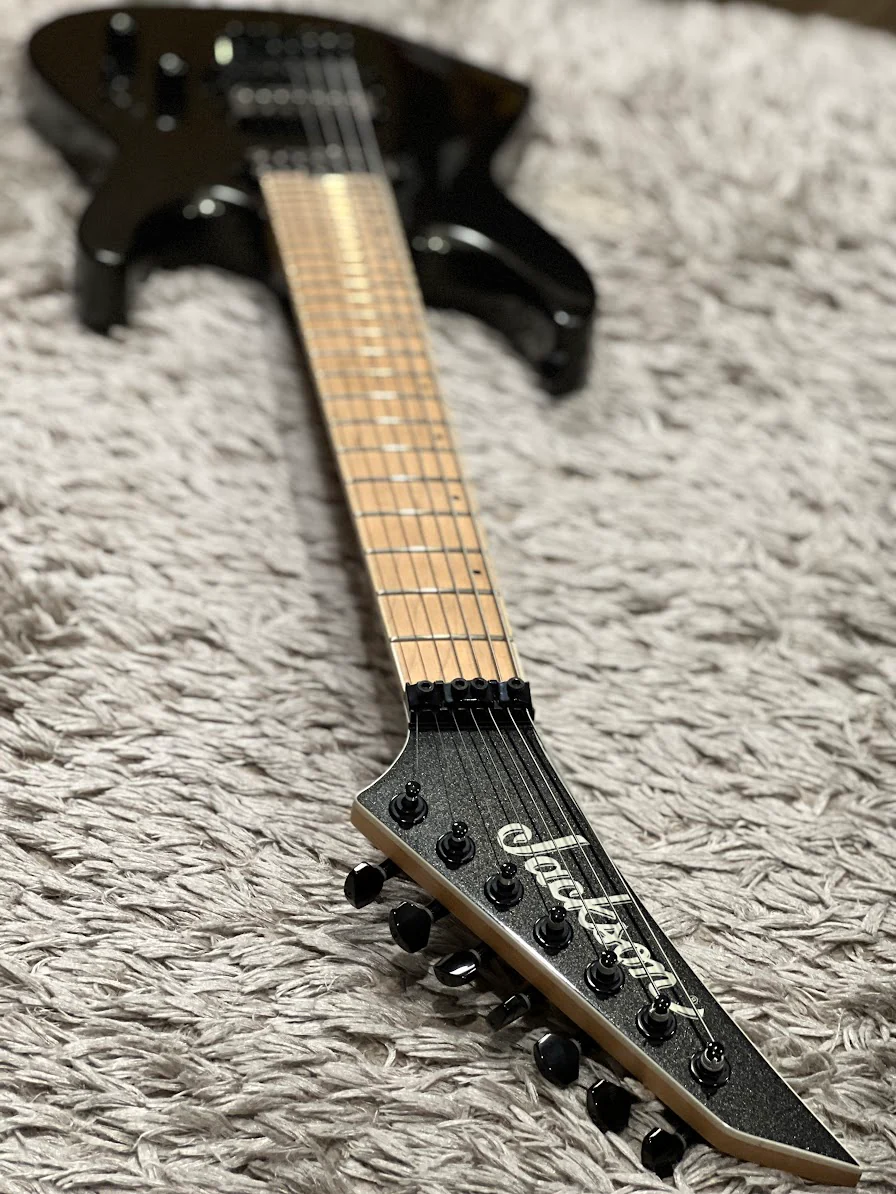 Jackson DK7M Pro Series Dinky - Metallic Black with Maple Fingerboard - Image 6