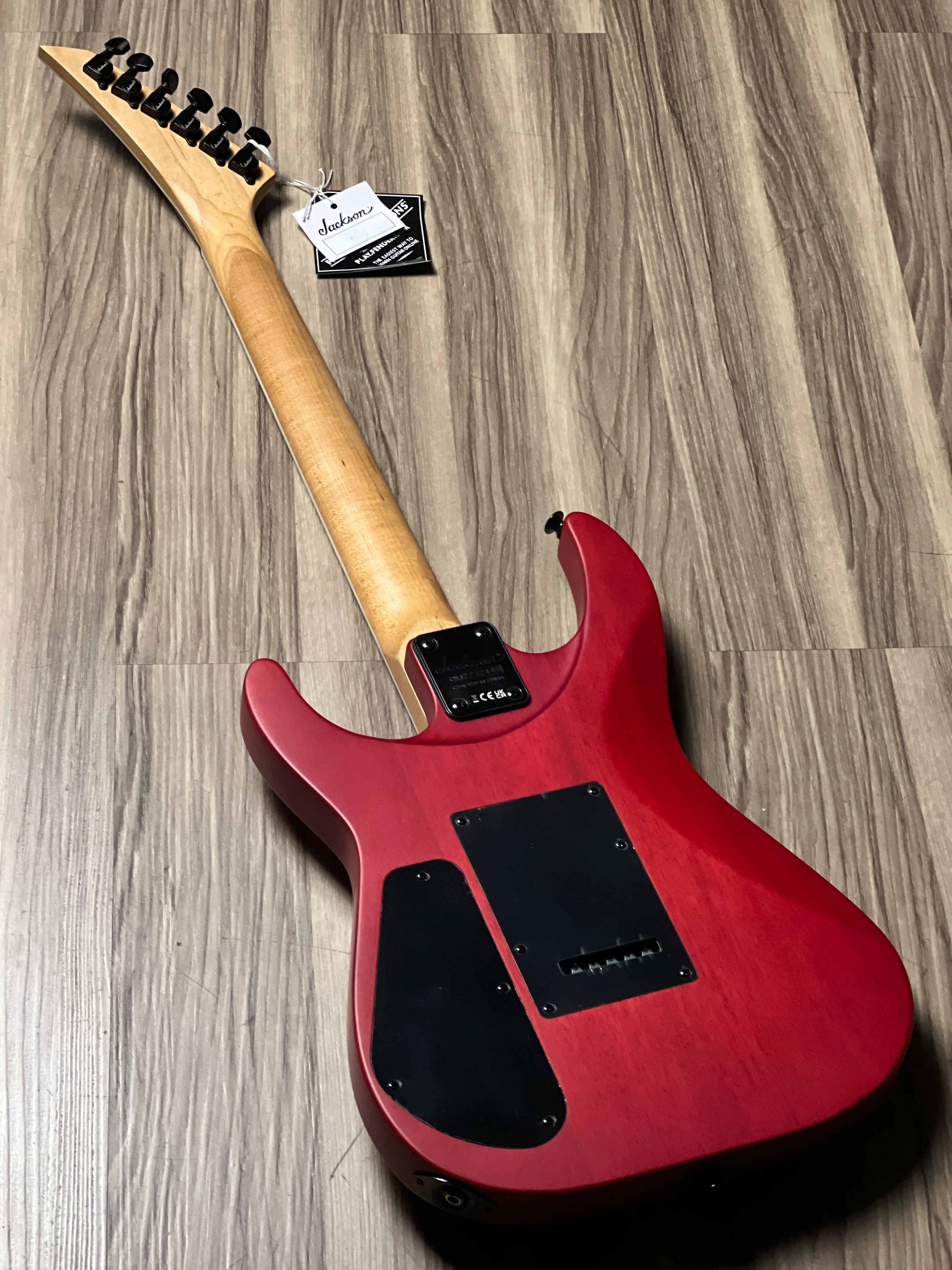 Jackson JS Series Dinky Arch Top JS24 DKAM with Caramelized Maple FB In Red Stain - Image 5