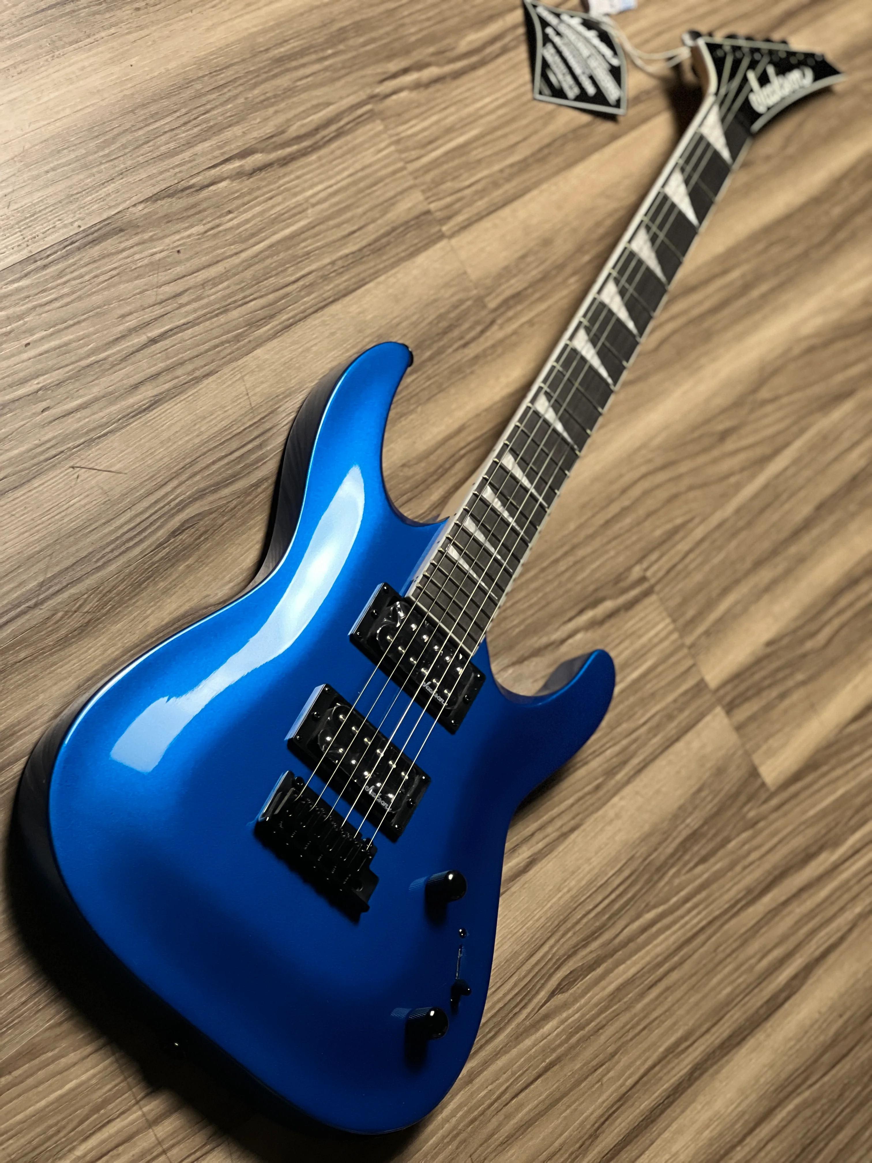 Jackson JS Series Dinky Archtop JS22 DKA with Amaranth FB in Metallic Blue - Image 3