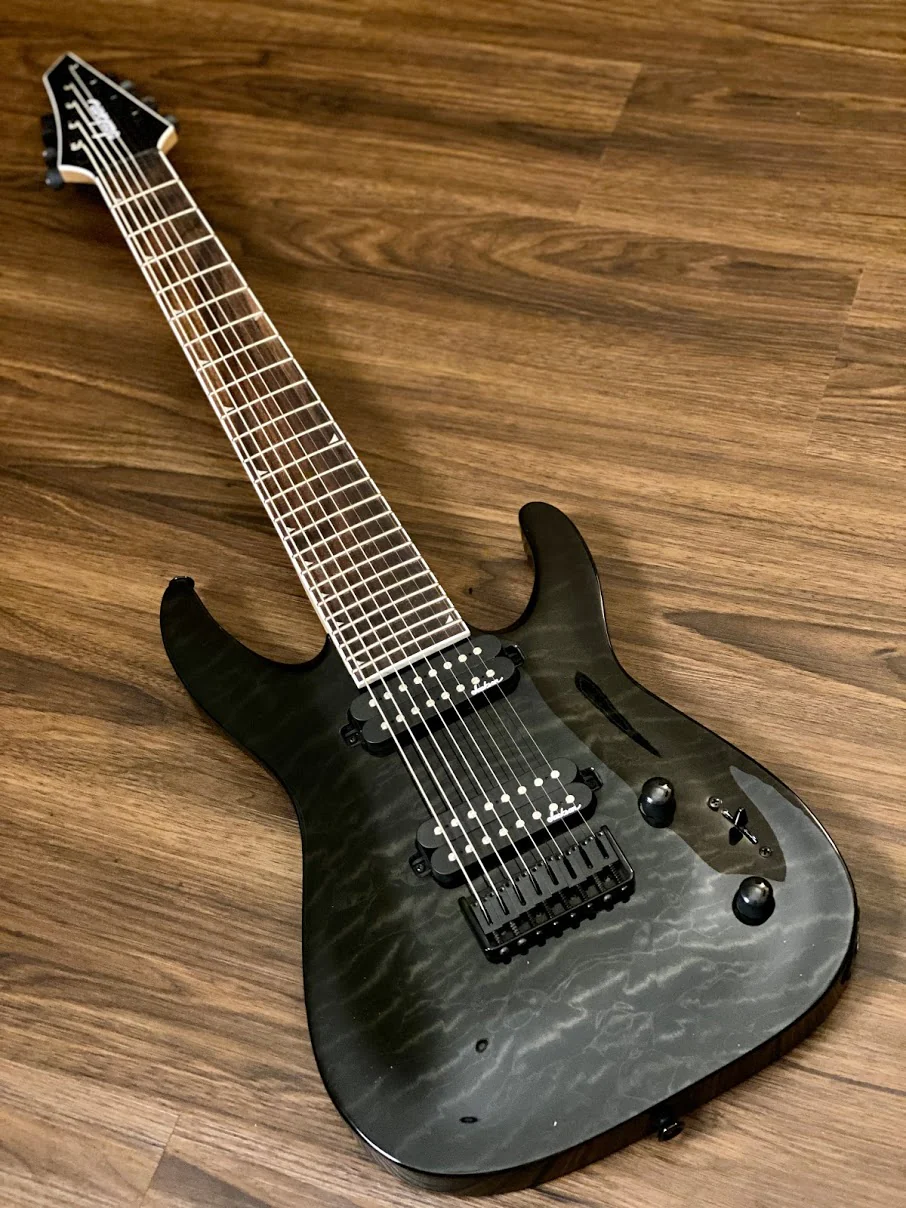 Jackson JS32-8 Dinky DKA QM in Trans Black - Image 2
