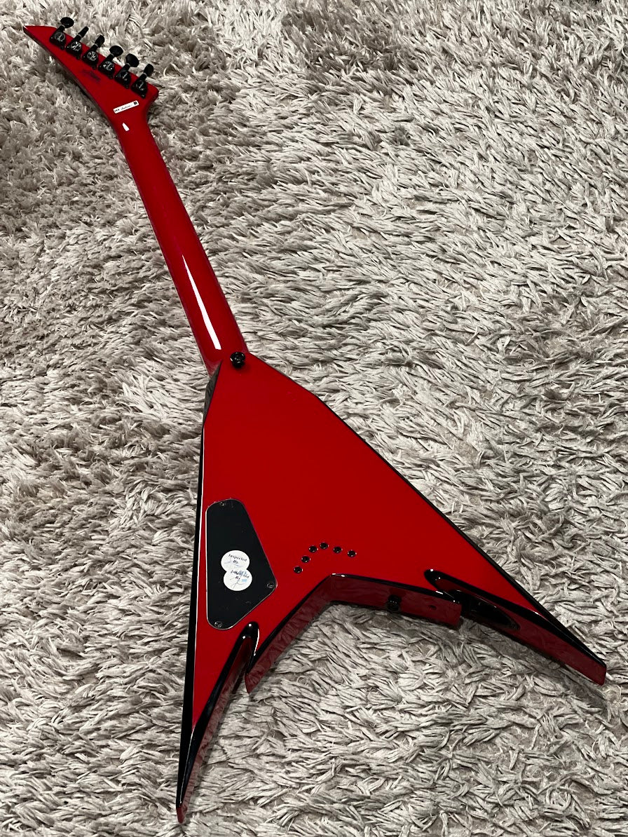 Jackson Phil Demmel PDXT String-Through King V - Red with Black Bevels - Image 4