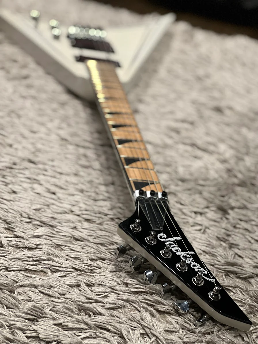 Jackson Rhoads RRX24M - Snow White with Black Pinstripes - Image 5
