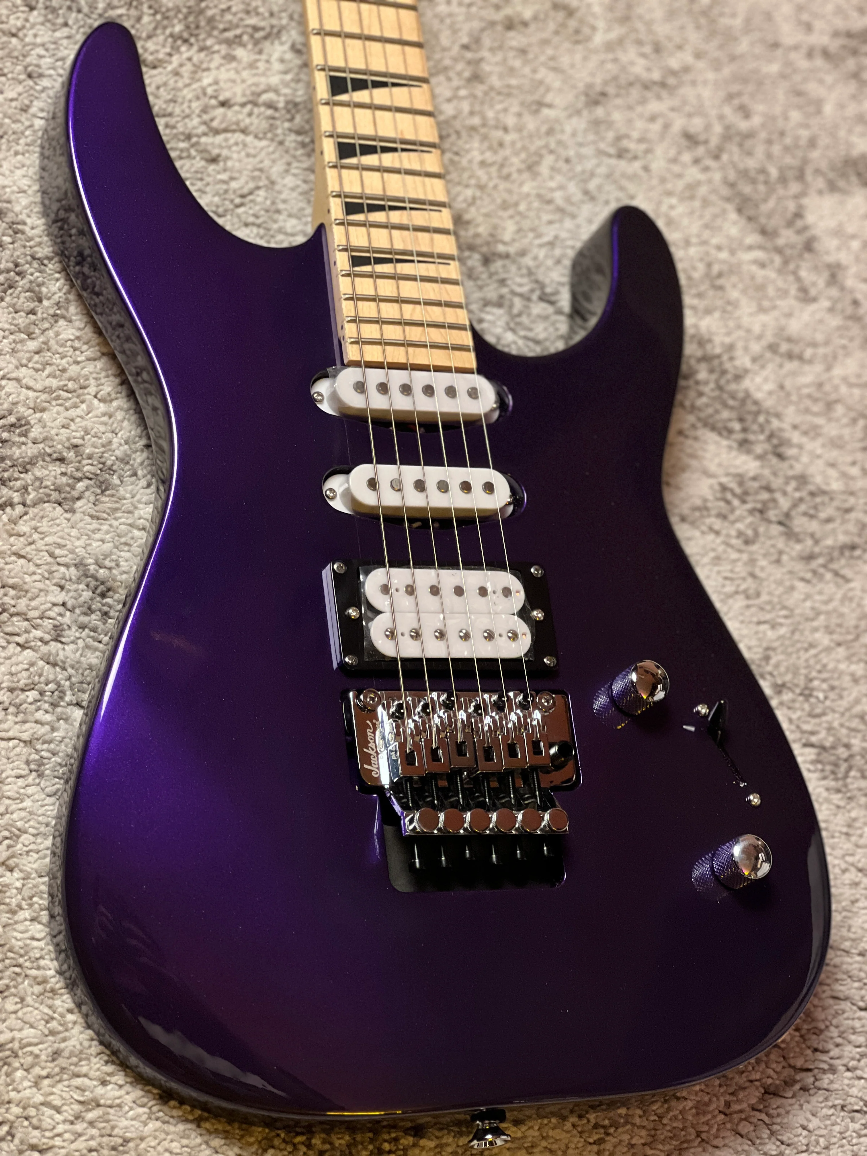 Jackson X Series DK3XRM HSS with Maple FB in Deep Purple Metallic - Image 5