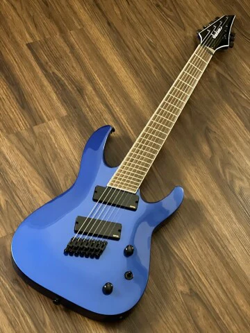 Jackson X Series Soloist SLAT7 7-String Multi-Scale with Laurel FB in Metallic Blue - Image 2