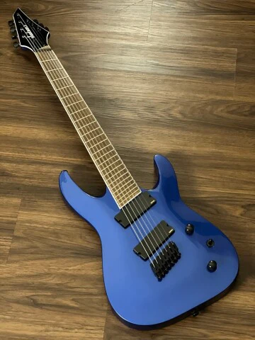 Jackson X Series Soloist SLAT7 7-String Multi-Scale with Laurel FB in Metallic Blue - Image 3