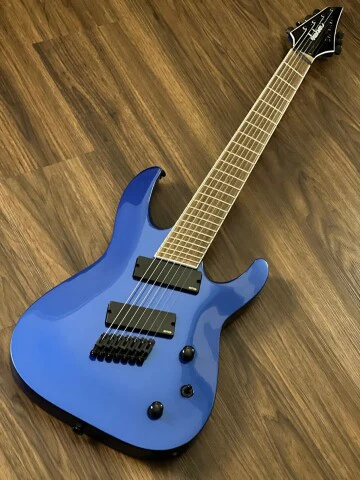 Jackson X Series Soloist SLAT7 7-String Multi-Scale with Laurel FB in Metallic Blue - Image 4