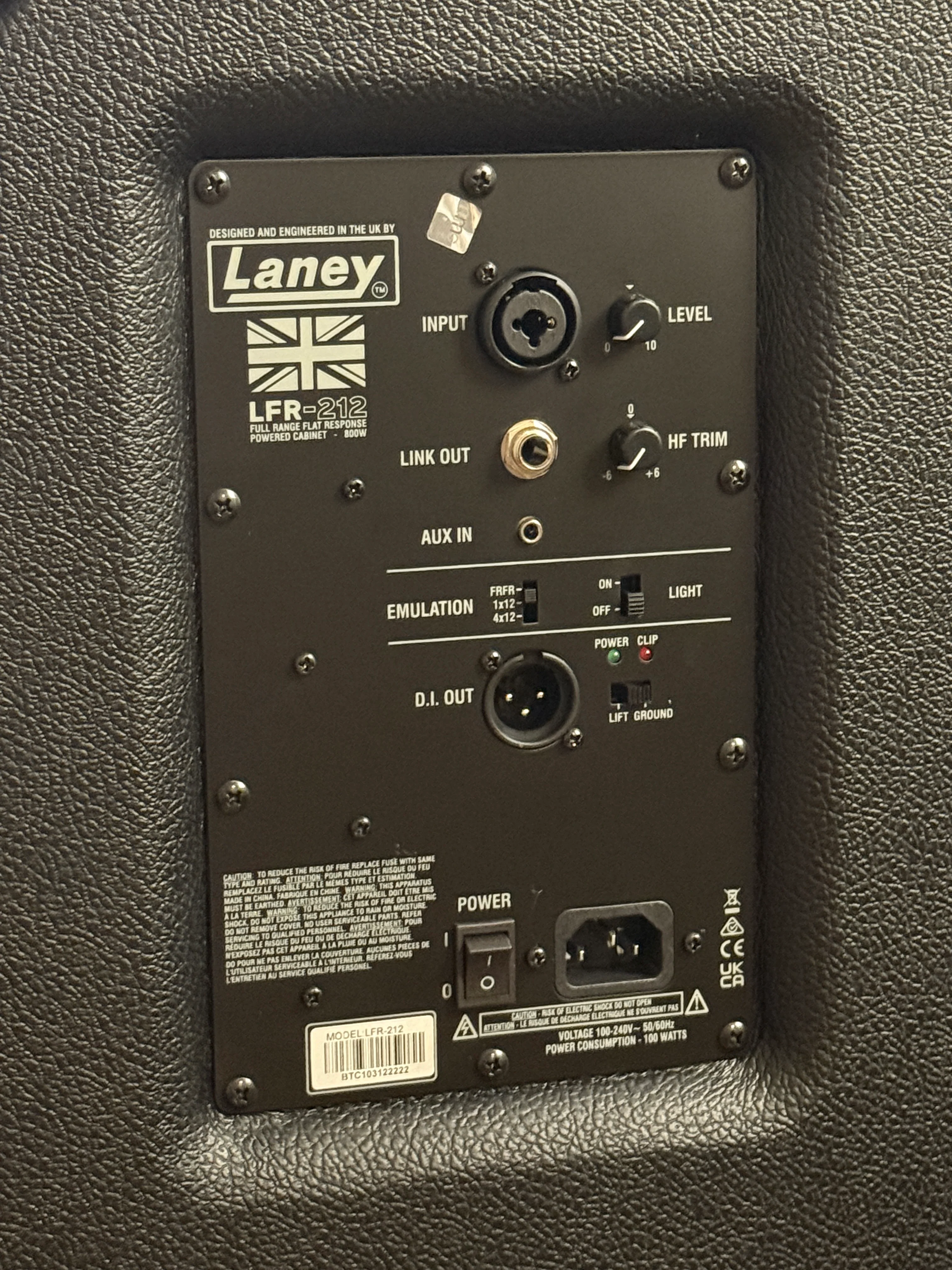 Laney LFR-212 Active FRFR Guitar Cabinet 800W - 12 inch - Image 3