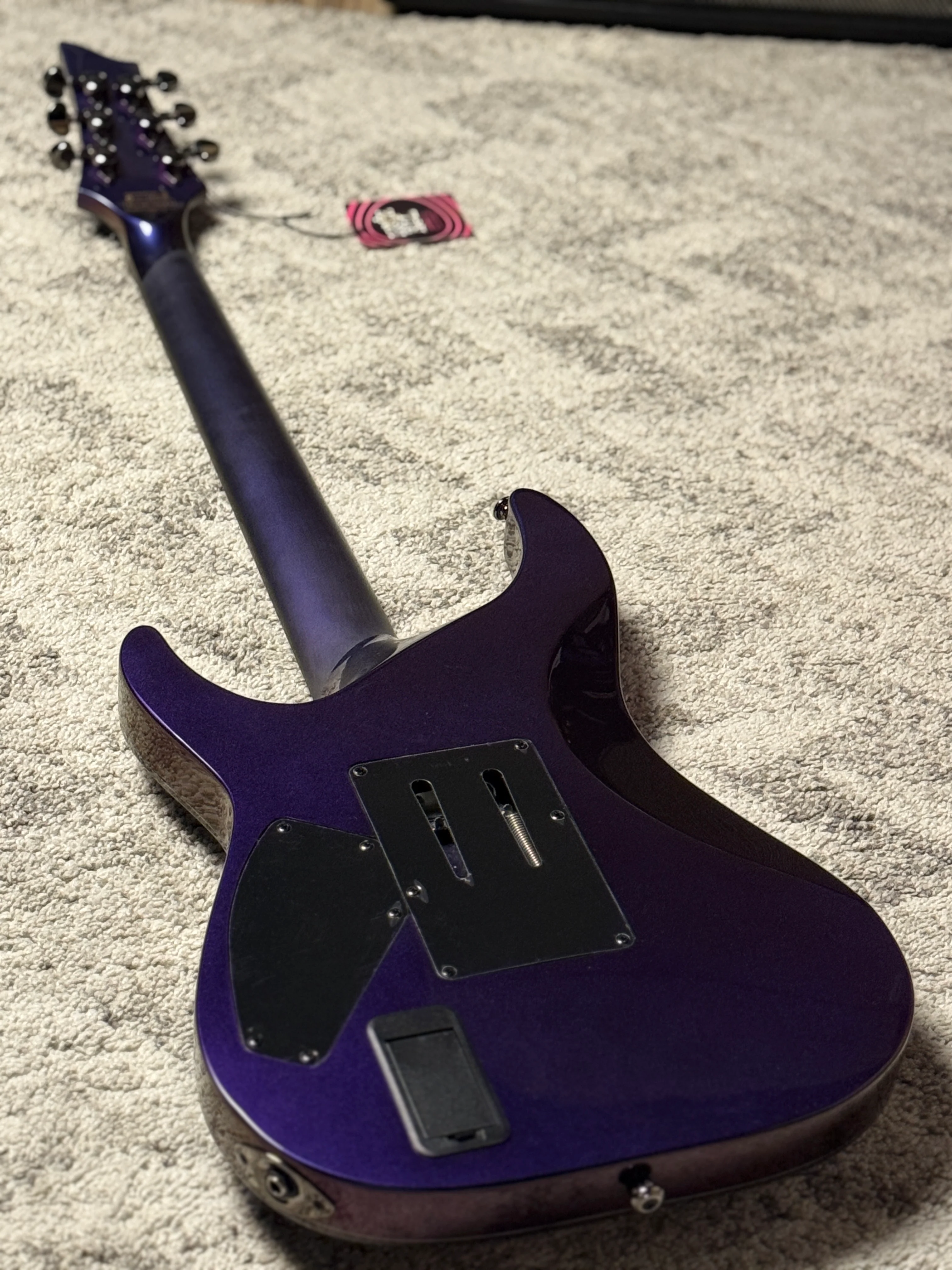 Schecter Hellraiser Hybrid C-1 FR UV in Ultra Violet W23070021 - Image 5