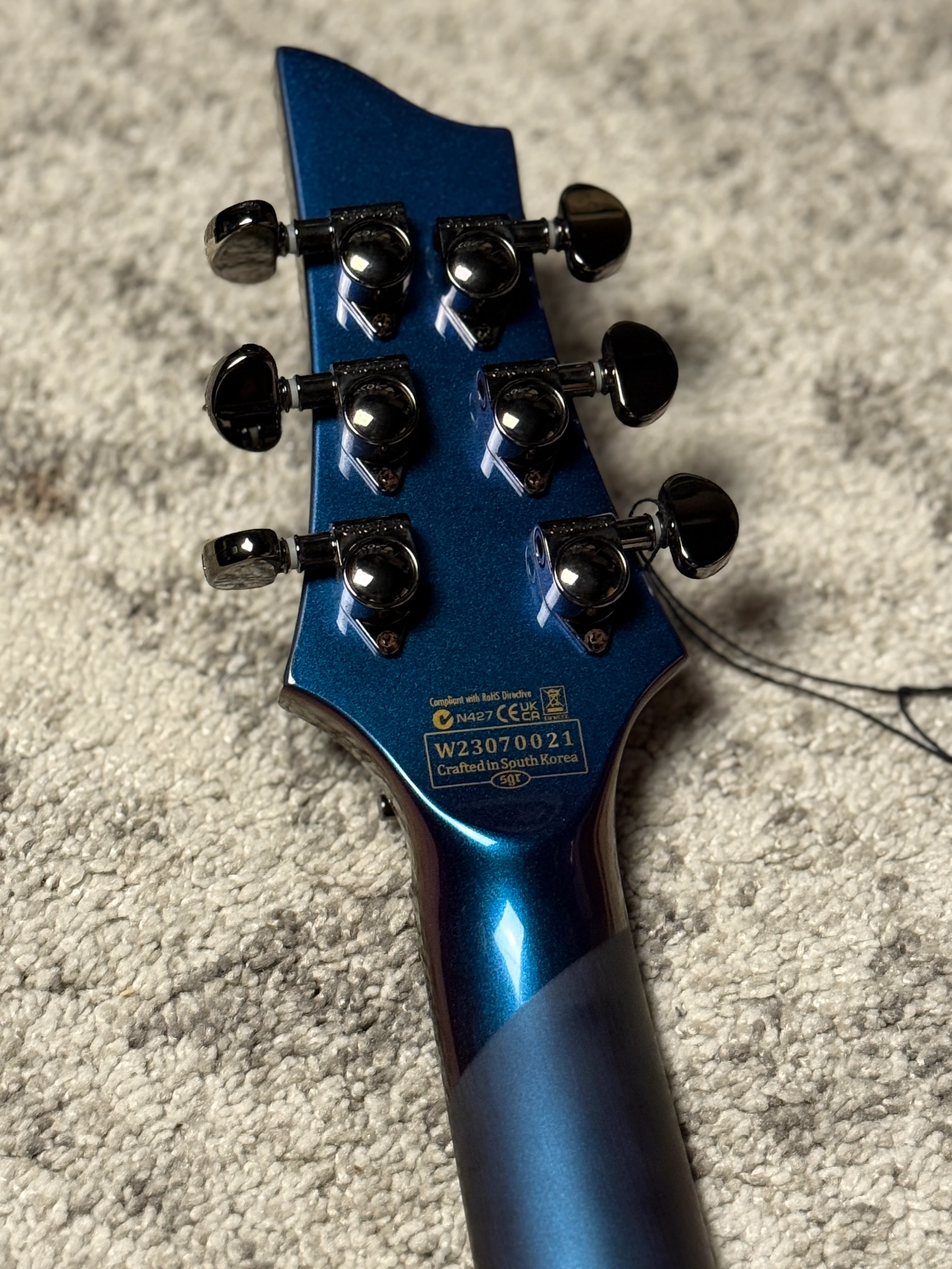 Schecter Hellraiser Hybrid C-1 FR UV in Ultra Violet W23070021 - Image 6
