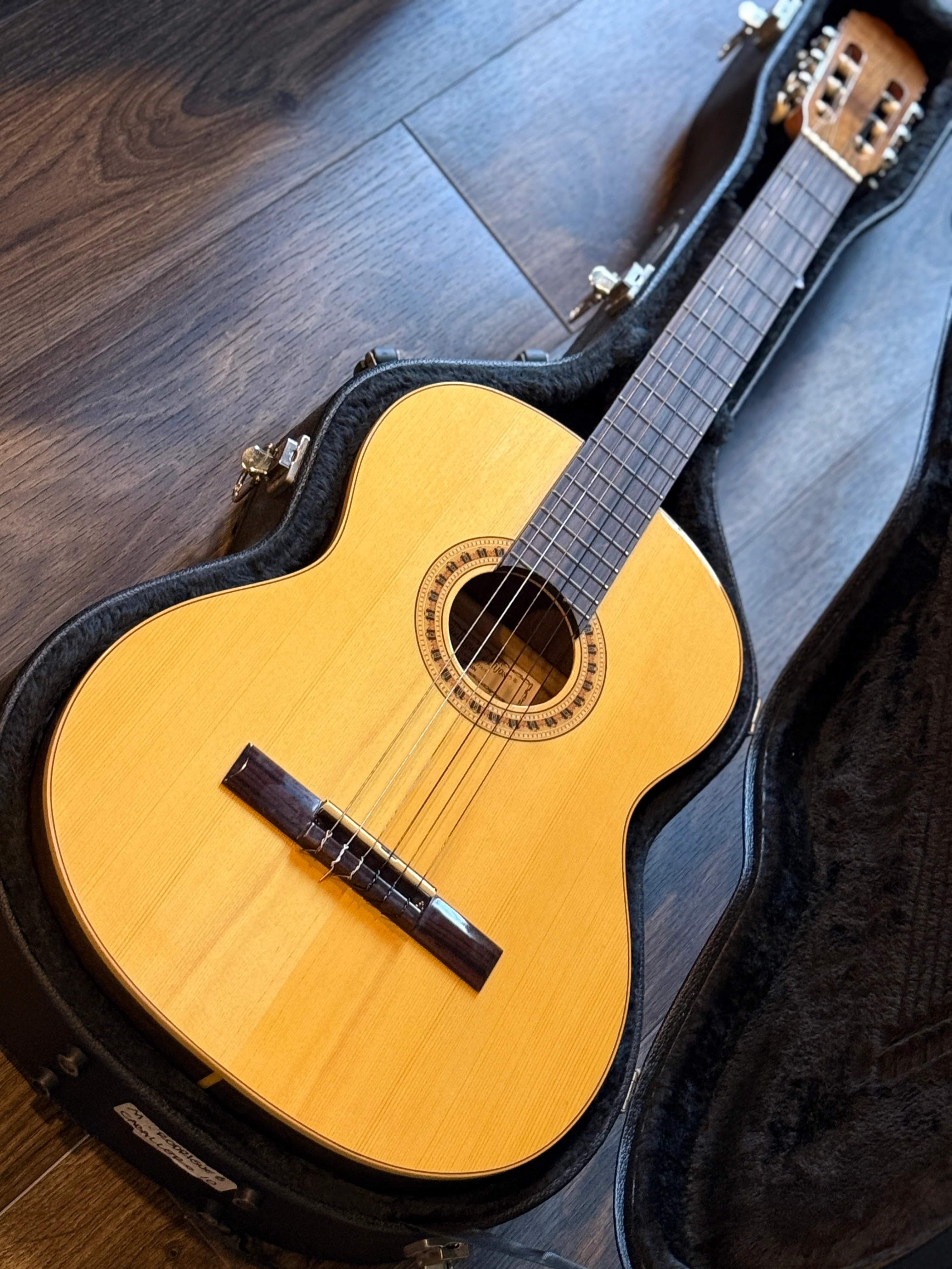 Manuel Rodriguez Caballero 10 Cutaway Nylon String Acoustic-Electric Guitar Natural with Case S/N 08800 (USED) - Image 3