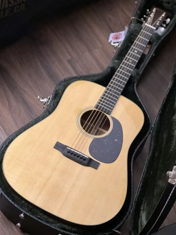 Martin D18 Standard Series Acoustic Electric Guitar with Preamp (Incl. Case) - Image 2