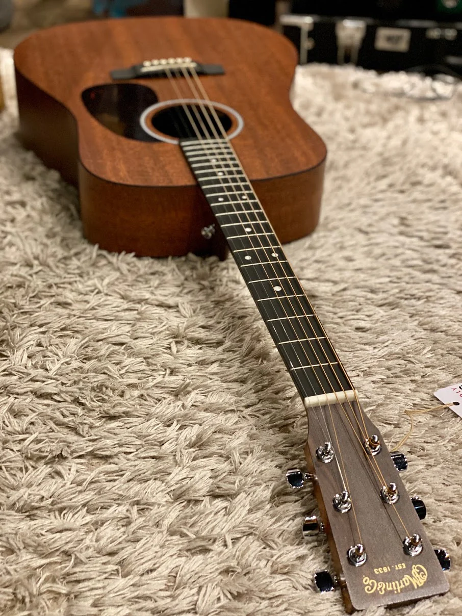 Martin D-X1E 03 Dreadnought Acoustic Electric in Natural Mahogany - Image 3