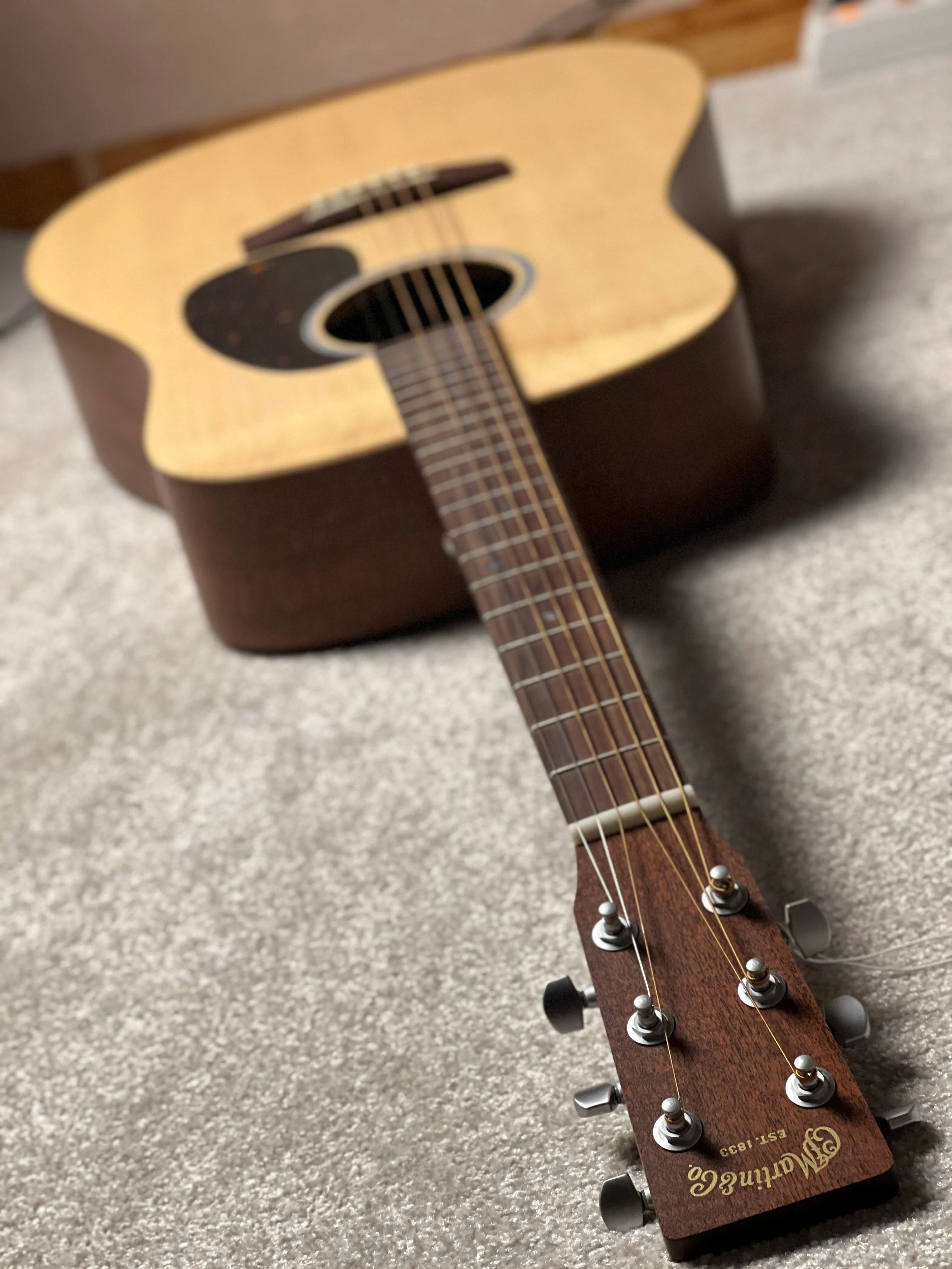 Martin DX2E-MAH Acoustic Guitar w/Spruce Top in Mahogany - Image 7